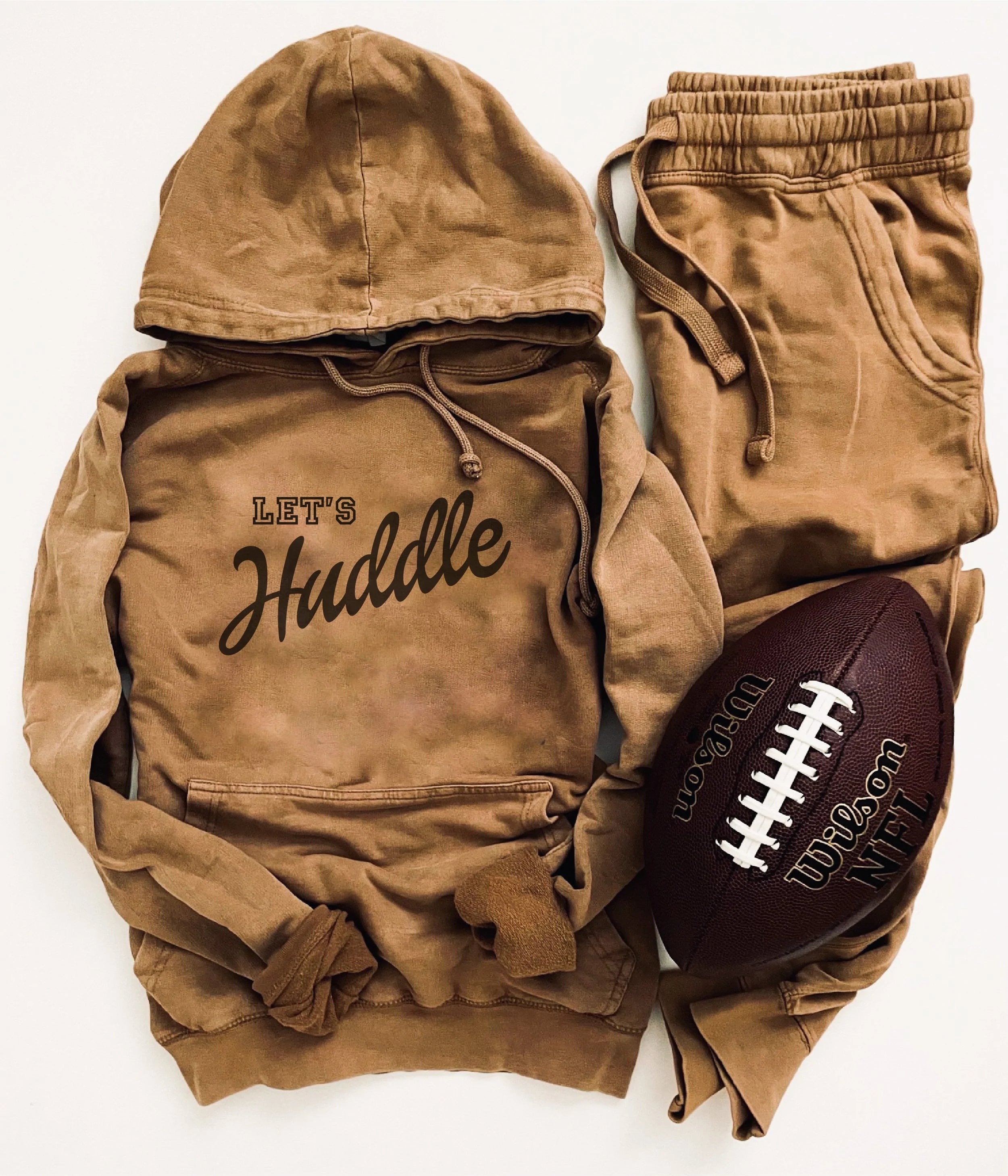 Let's Huddle Vintage Wash Hoodie