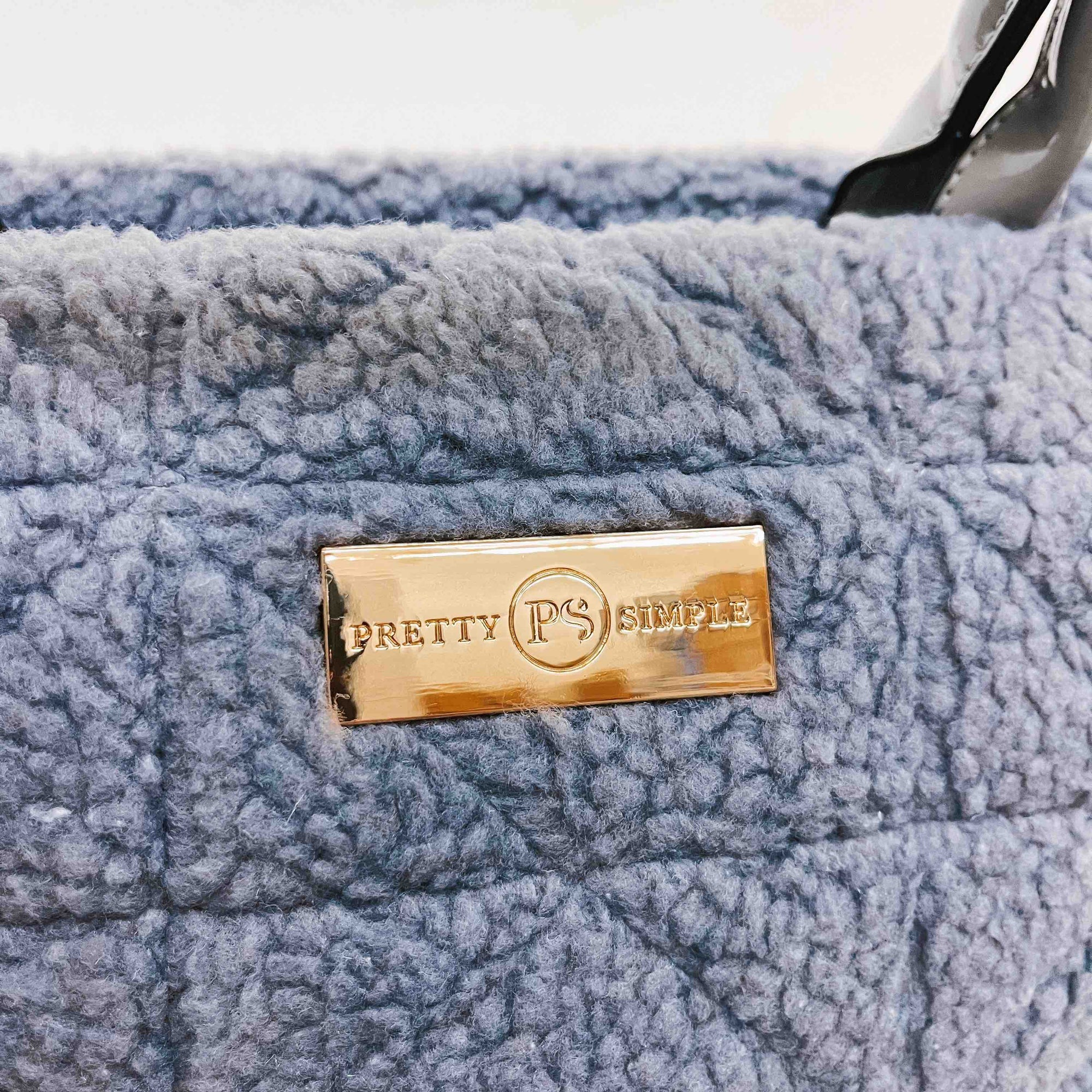 Saylor Sherpa Tote Bag - Steel Gray