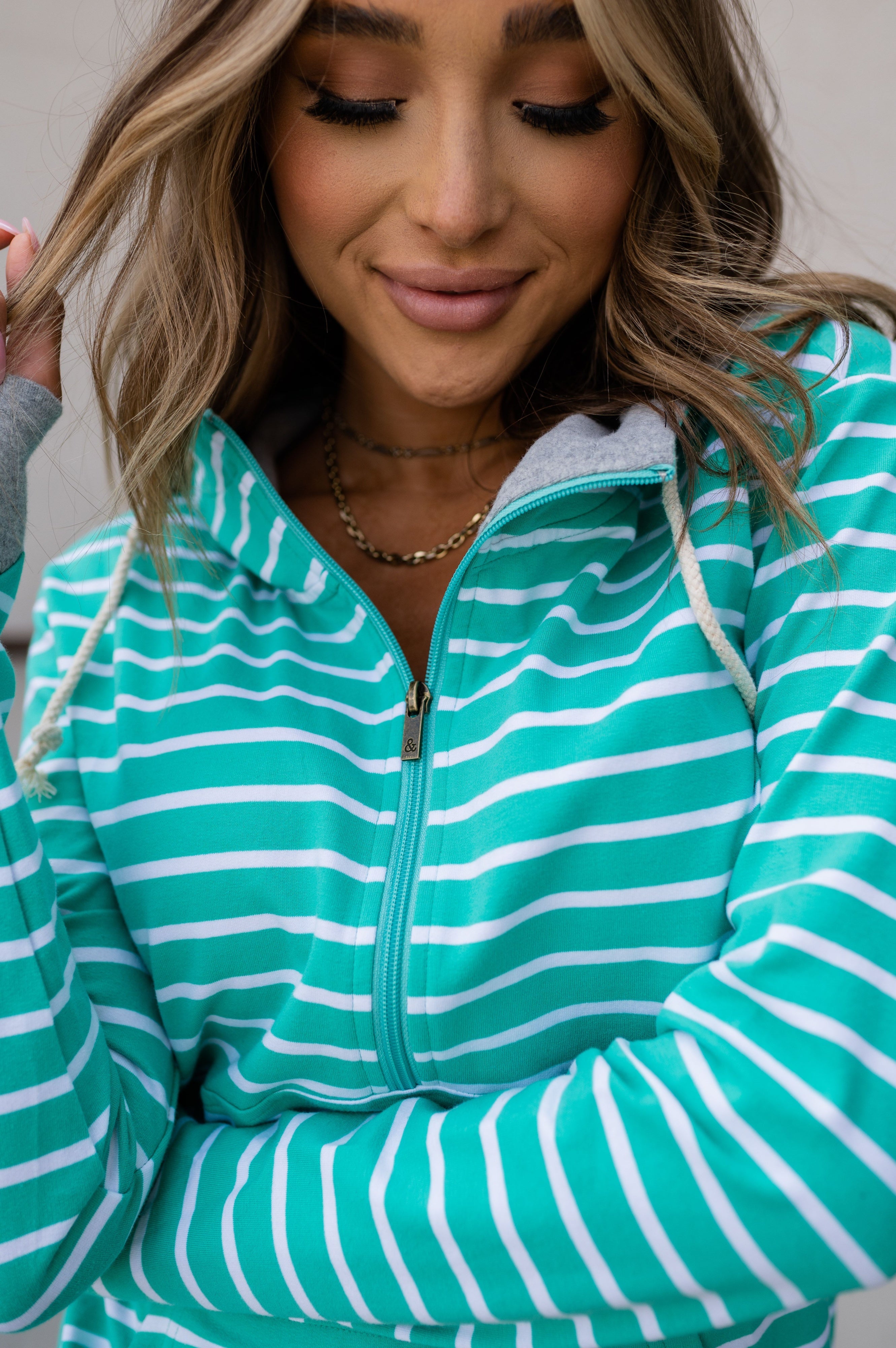 Ampersand Avenue - Halfzip Hoodie Jaded