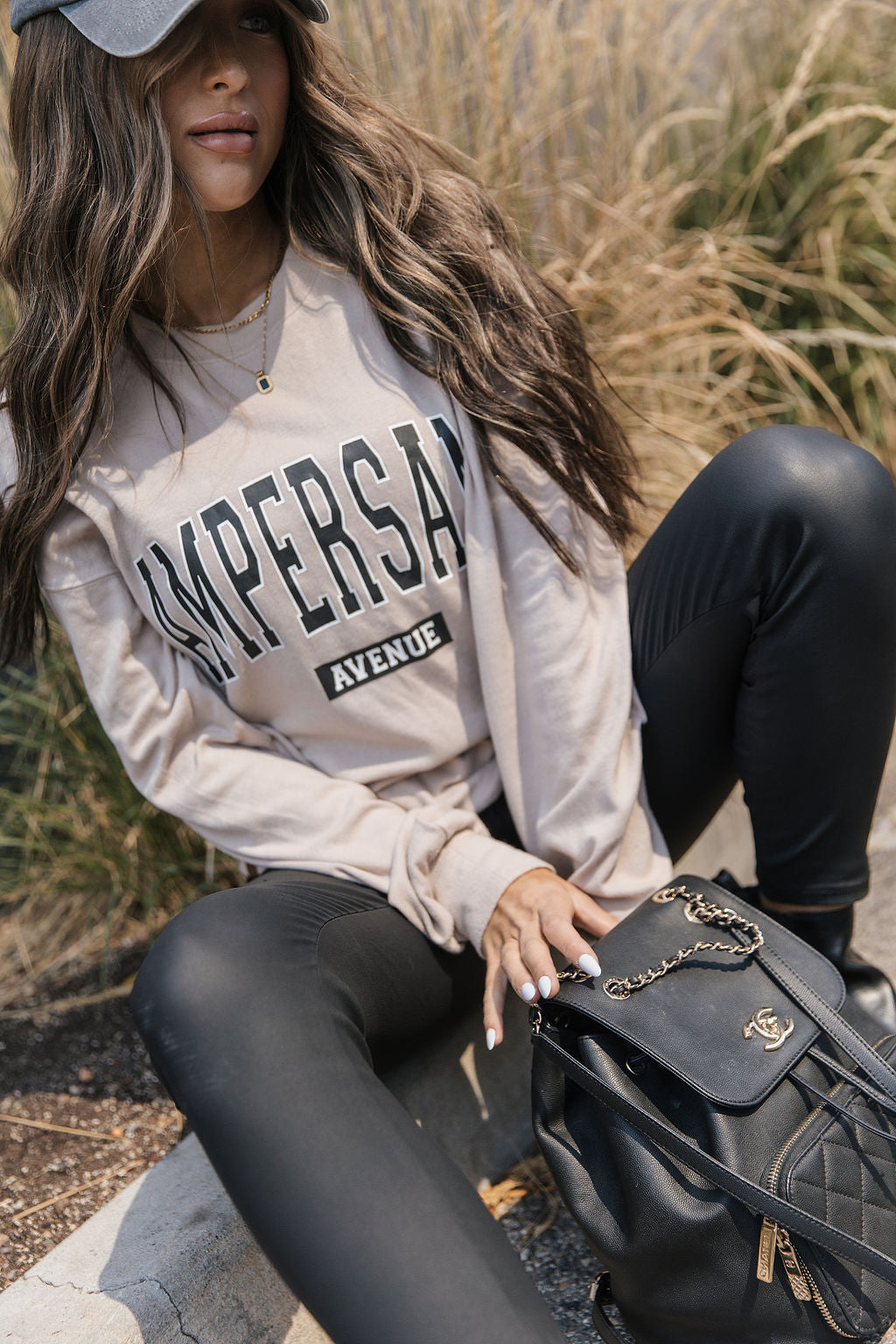 Ampersand Avenue University Pullover - Tan