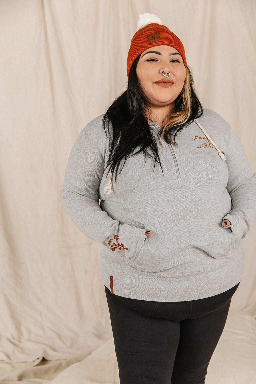 Ampersand Avenue - Halfzip Hoodie Stay Wild
