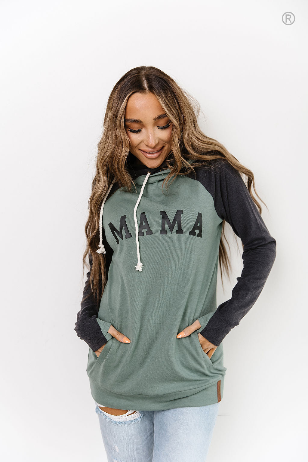 Ampersand Avenue - Doublehood™ Sweatshirt - Mama Sea Green