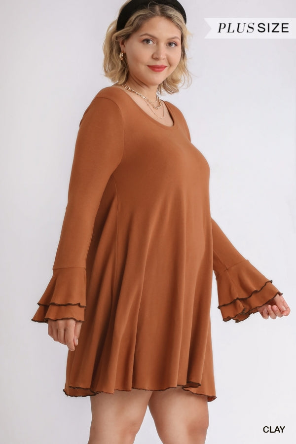 One For All Bell Sleeve Dress