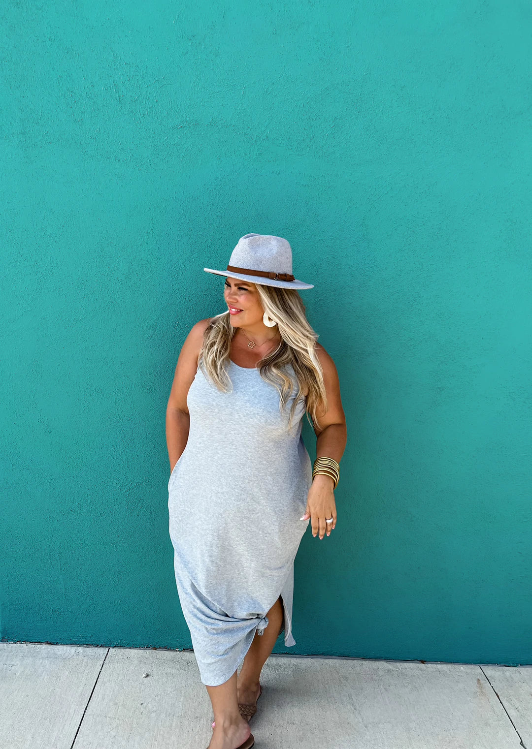 Sound of Sunshine Dress - Grey