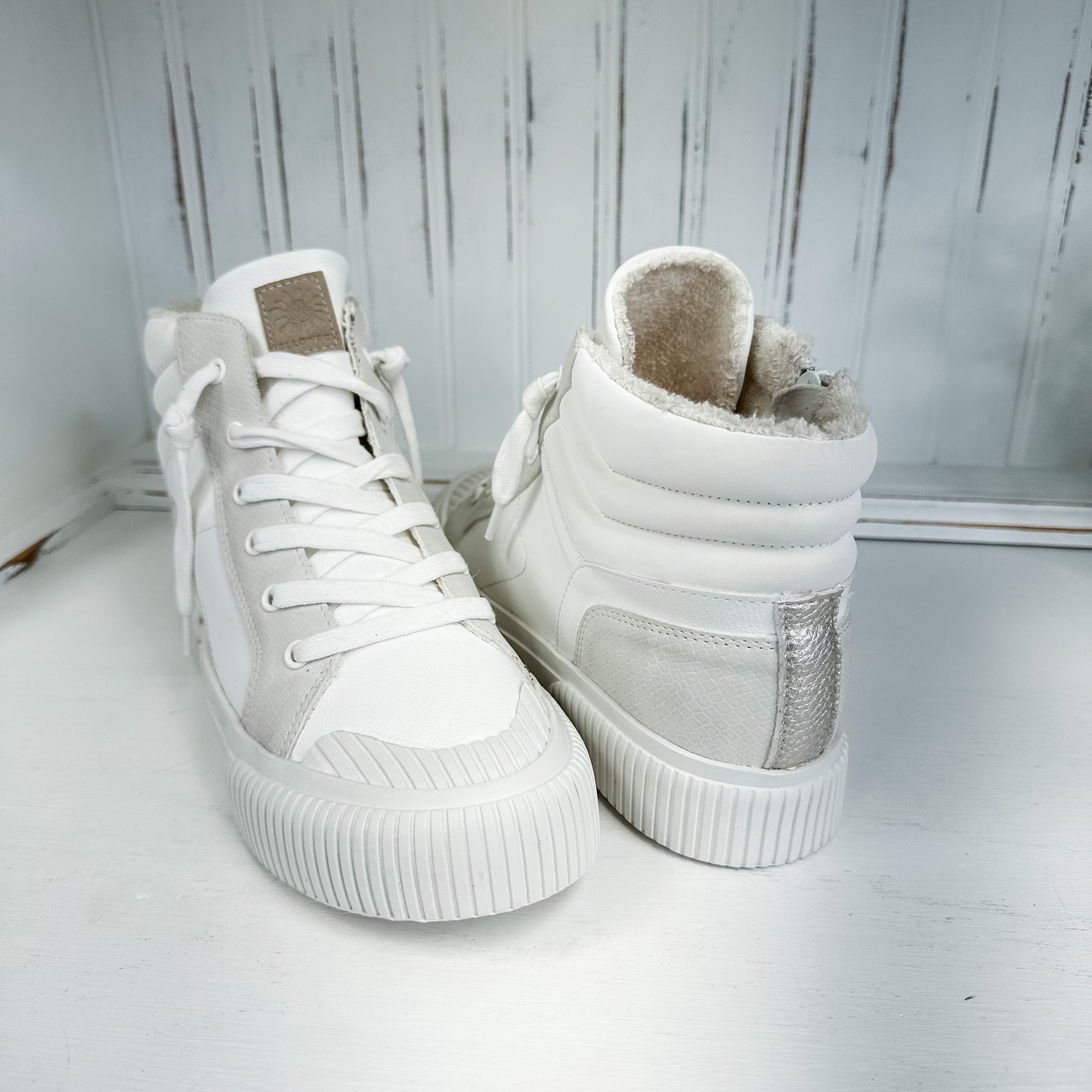 Gaston High-Top Sneaker - Ivory