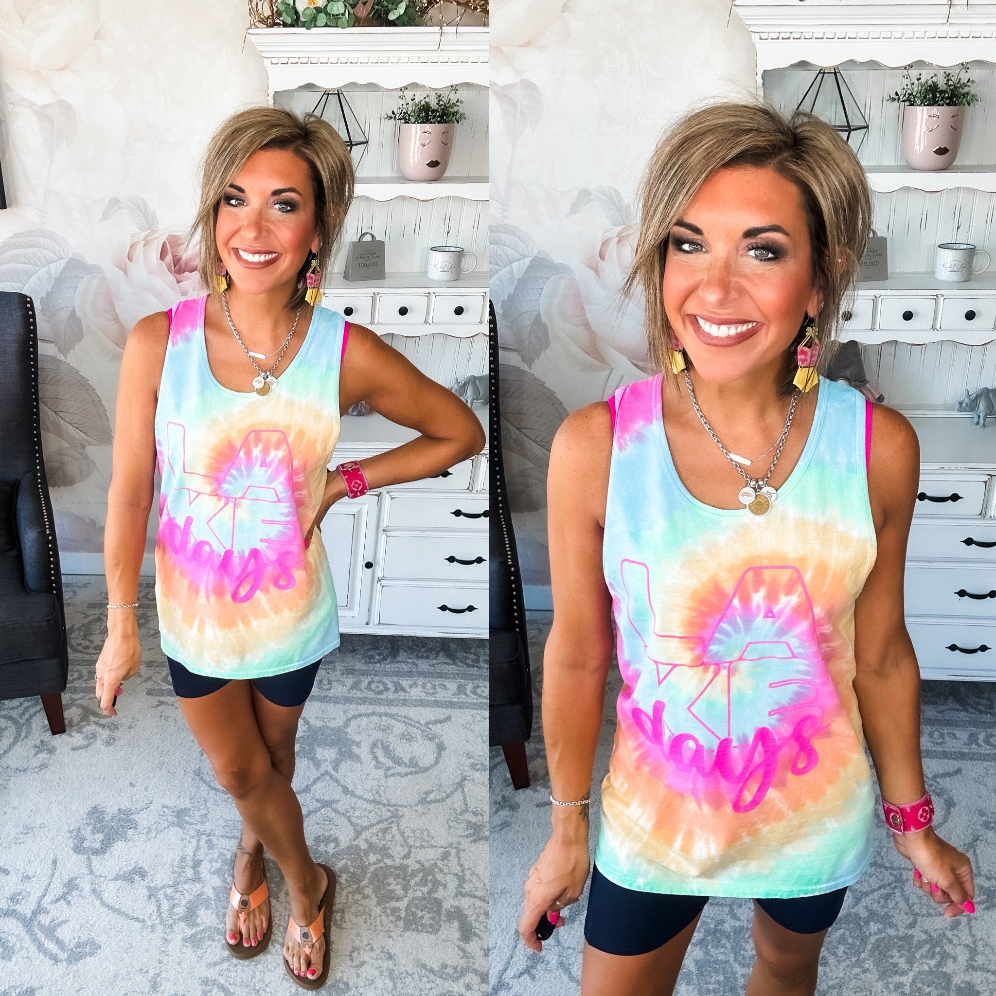 Lake Days Graphic Tank