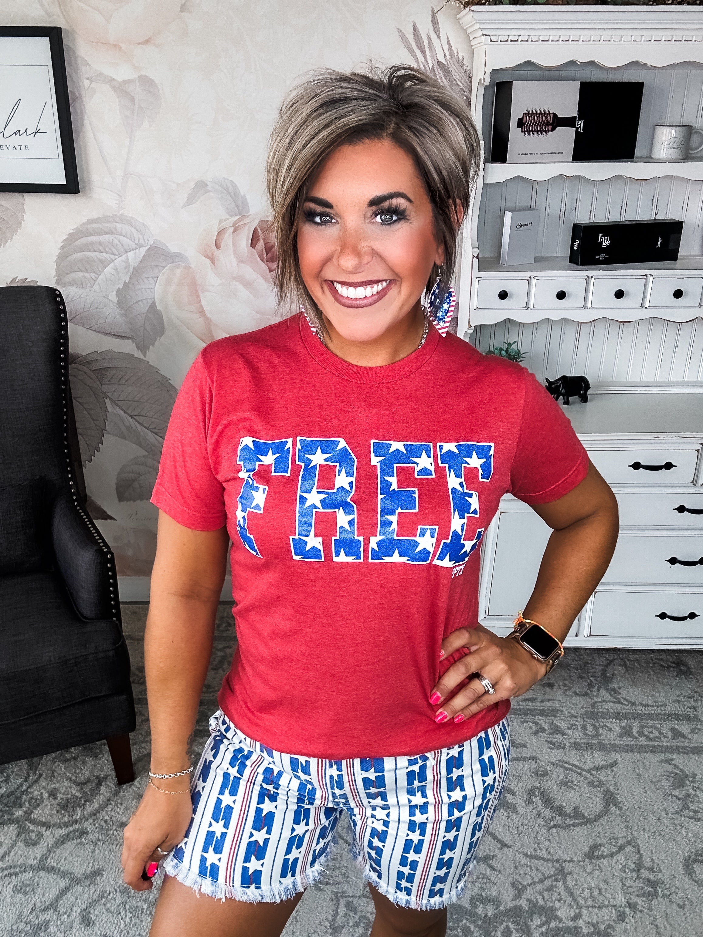 Free Glitter Graphic Tee