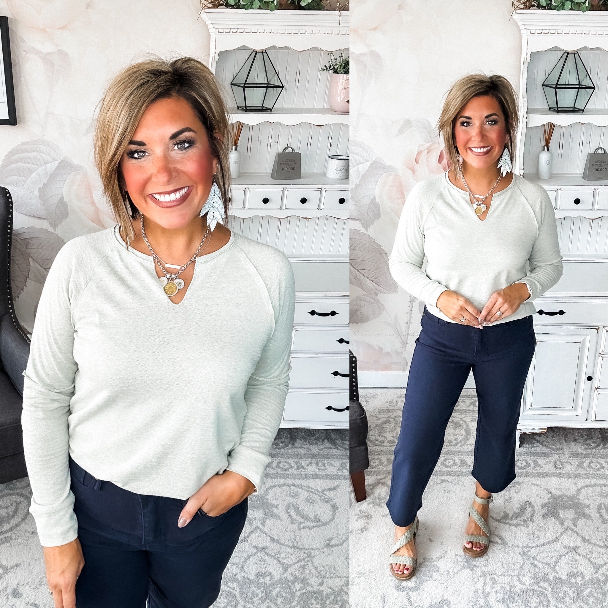 You're My Destiny Top - Sage