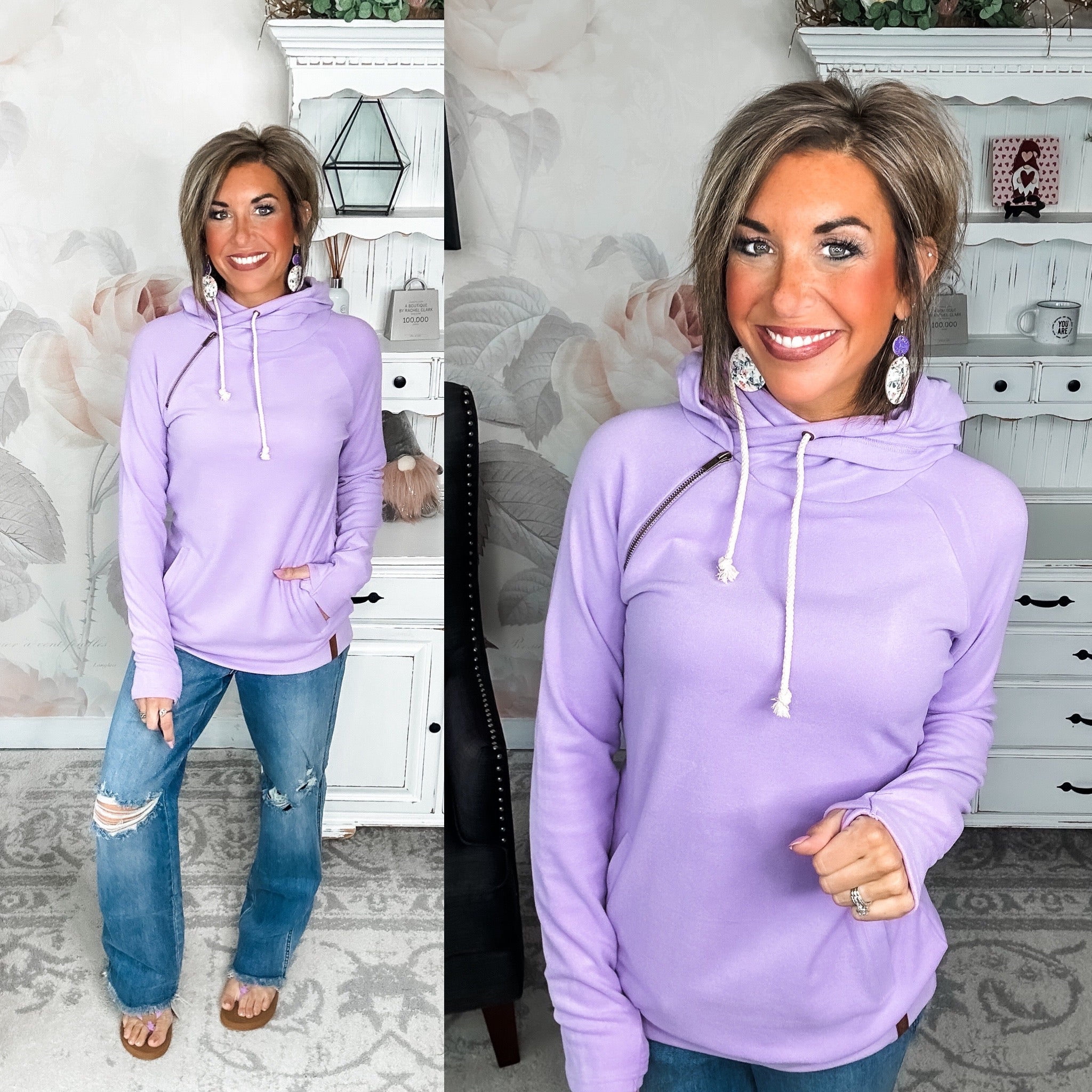 Ampersand Avenue - Doublehood™ Sweatshirt - Wisteria