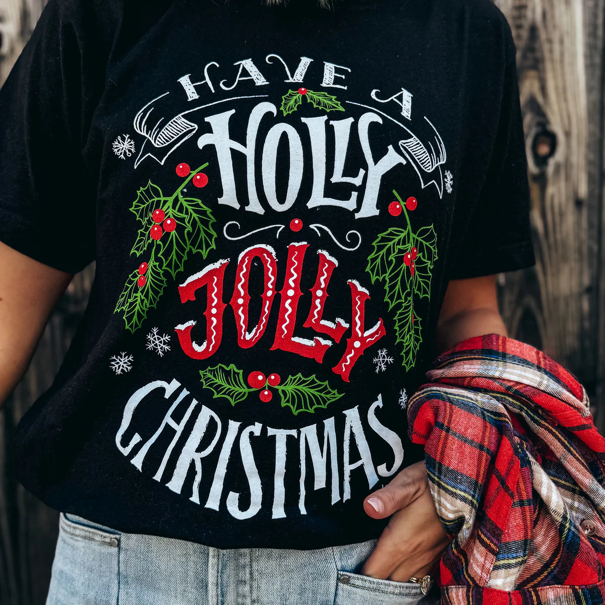 Holly Jolly Christmas Graphic Tee