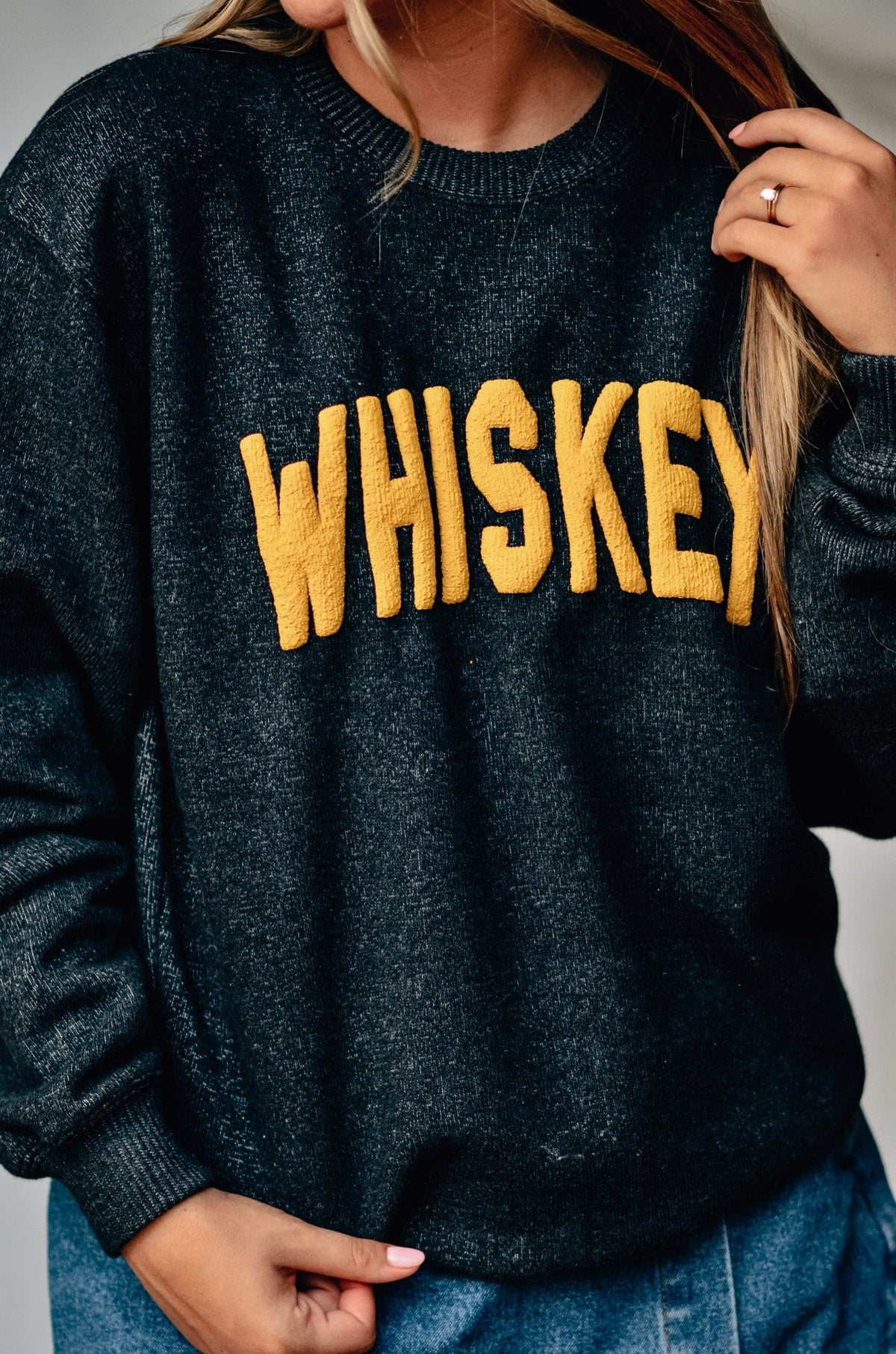 Whiskey Knit Sweatshirt *ONLINE EXCLUSIVE*