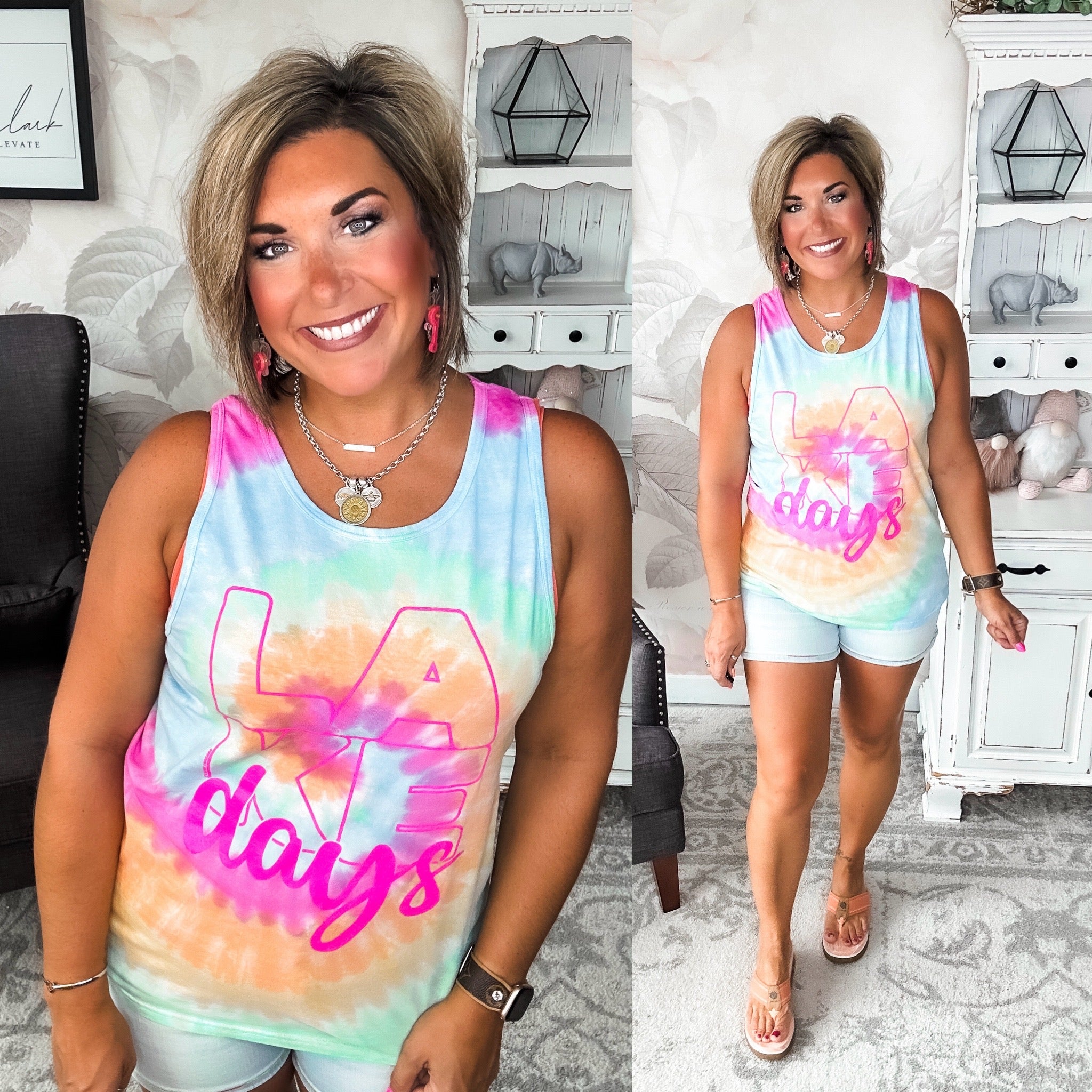 Lake Days Graphic Tank