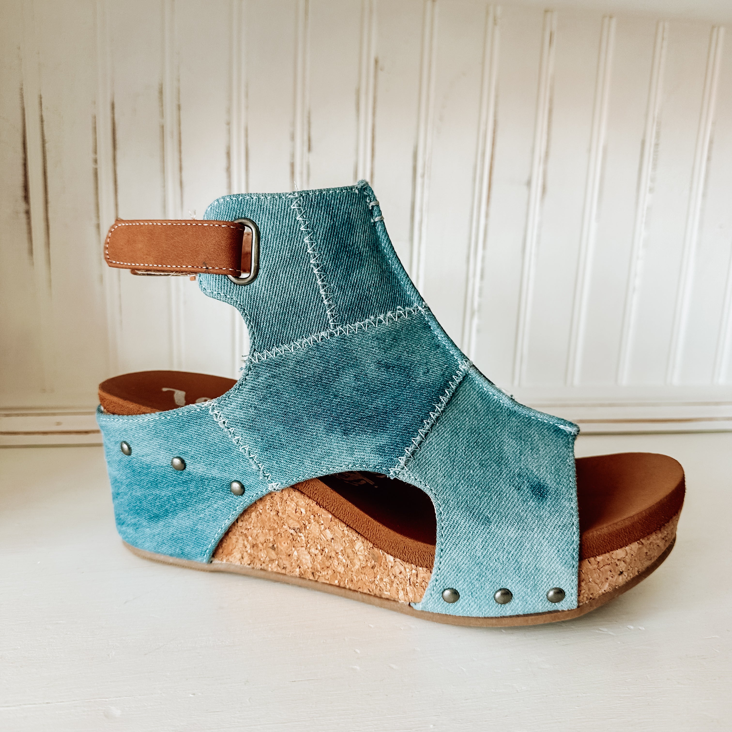 LaLa Wedge Sandal - Denim