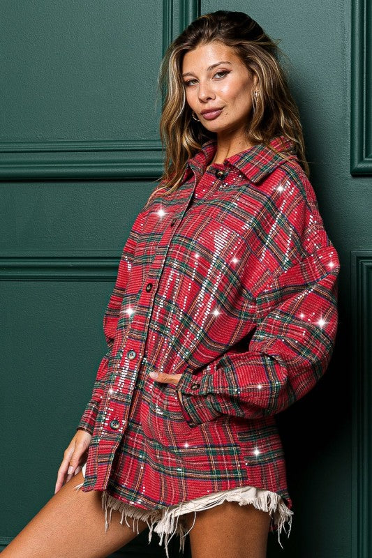 Tinsel Town Plaid Button Down
