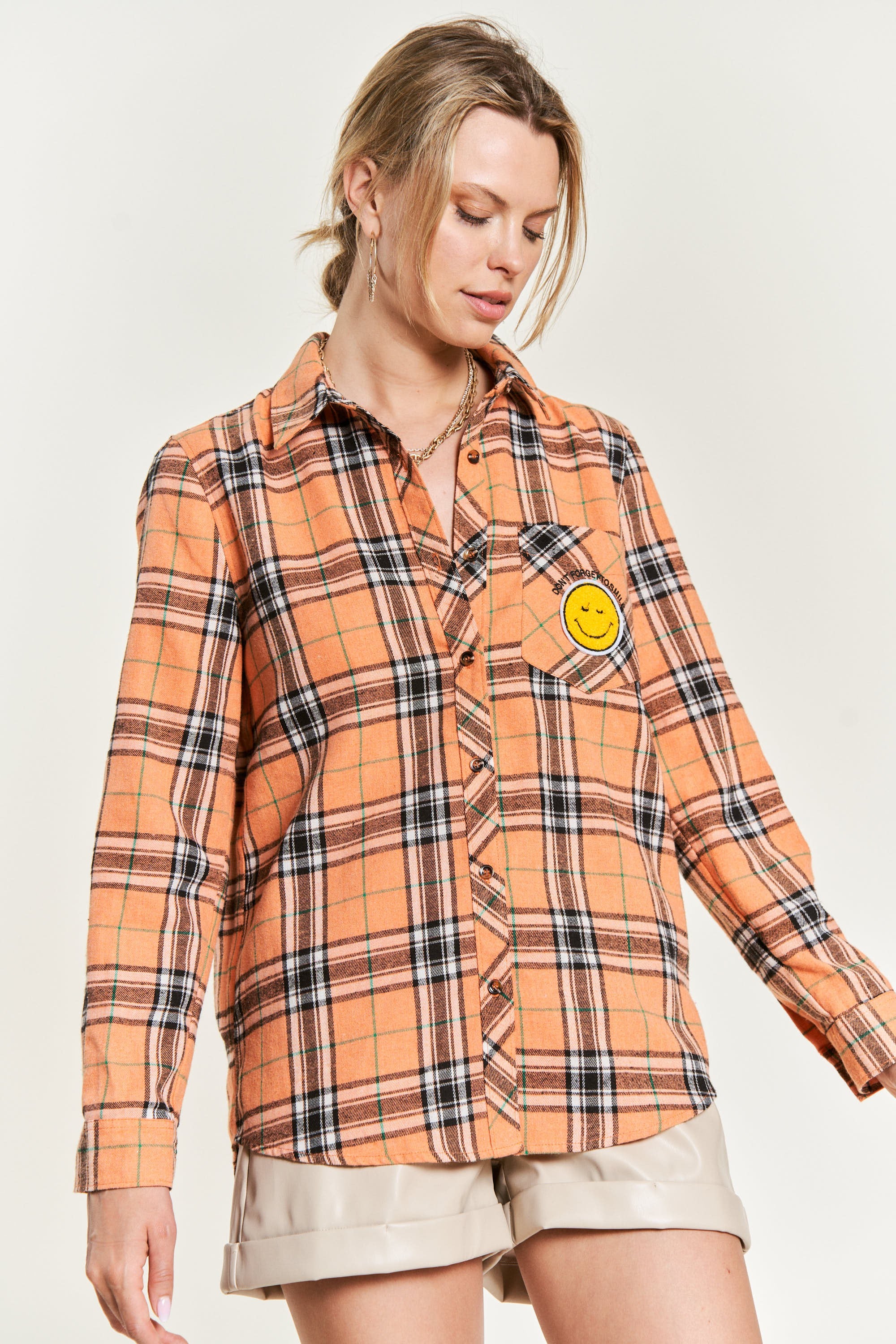 Put a Smile On Button Down