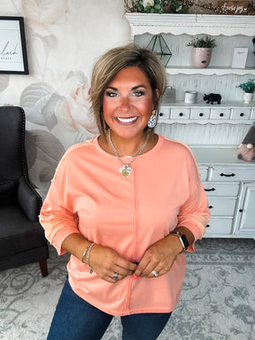 Anything To Help Tunic Top - Coral