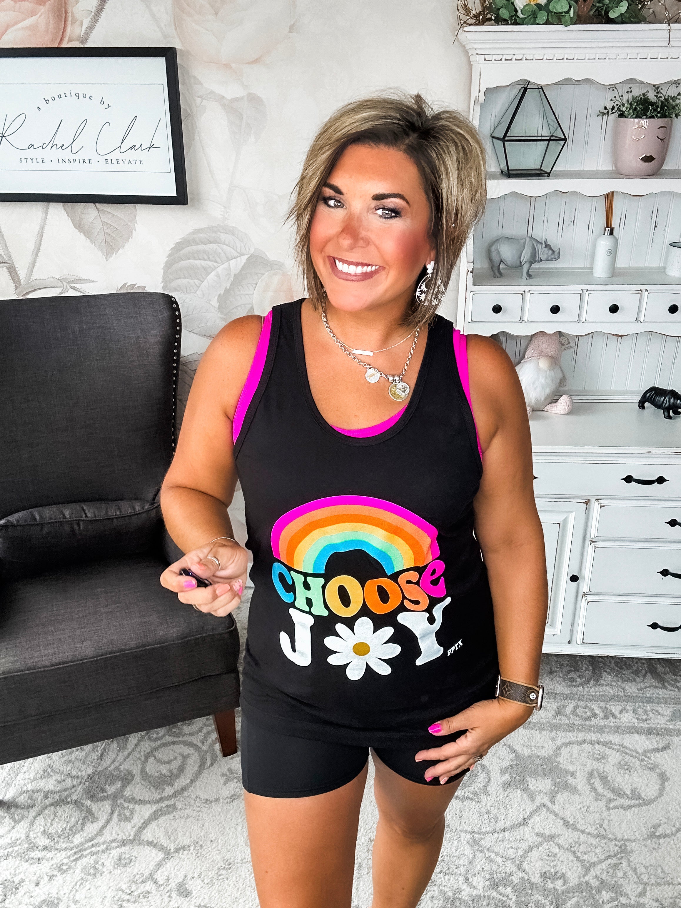 Choose Joy Graphic Tank