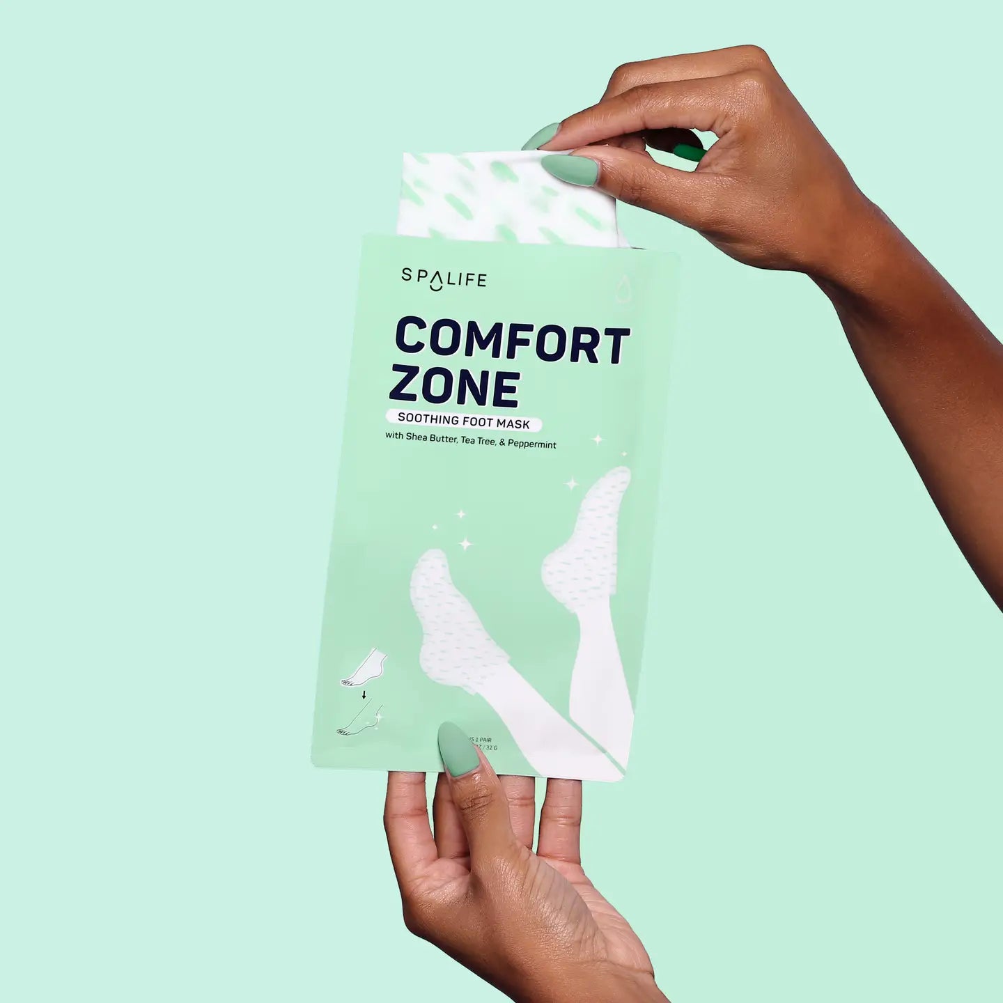 Comfort Zone soothing foot mask with shea butter, tea tree and peppermint