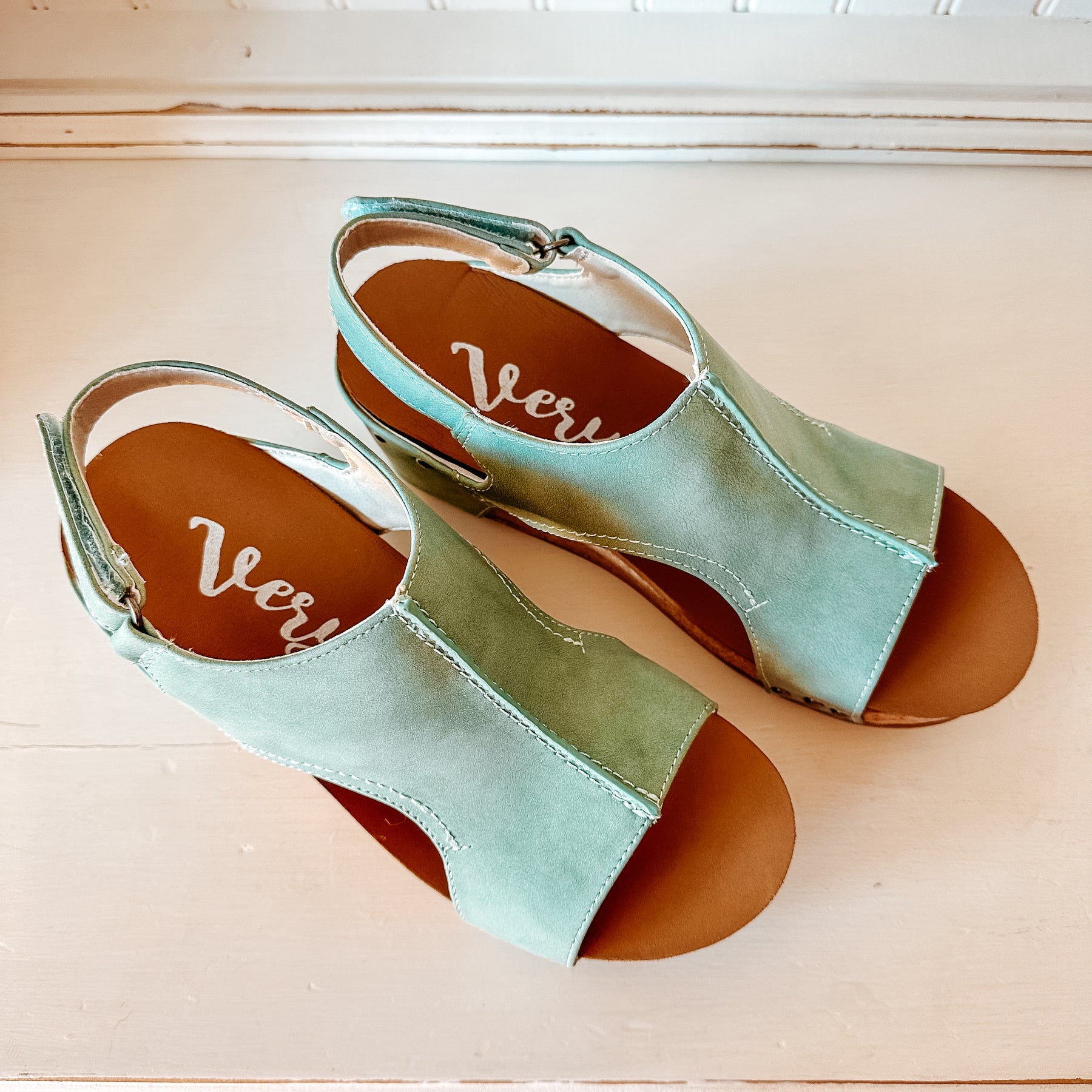 Isabella Wedge Sandal - Turquoise