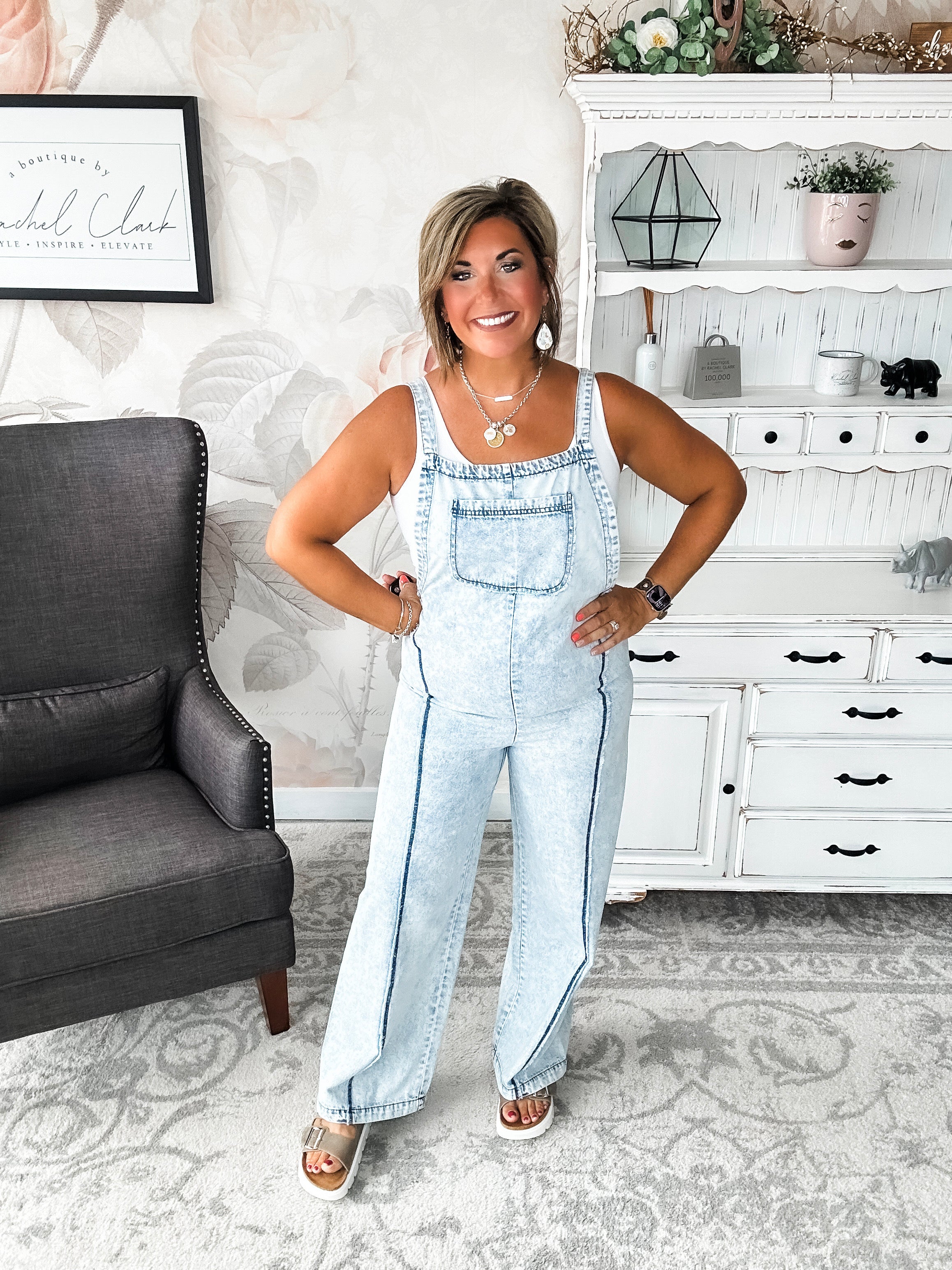 Repeat The Past Denim Jumpsuit Overalls