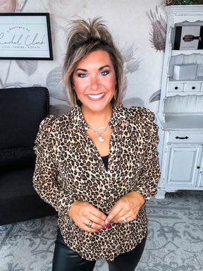 Watch Over You Leopard Blouse