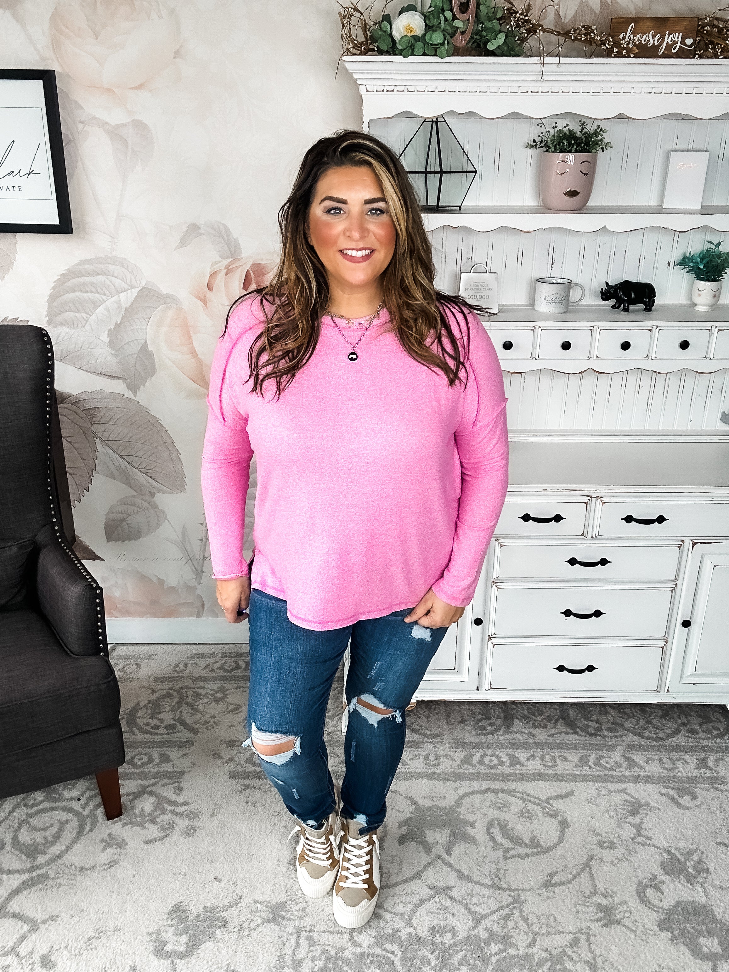 BLACK FRIDAY EXCLUSIVE - Midnight Mover Pullover - Candy Pink