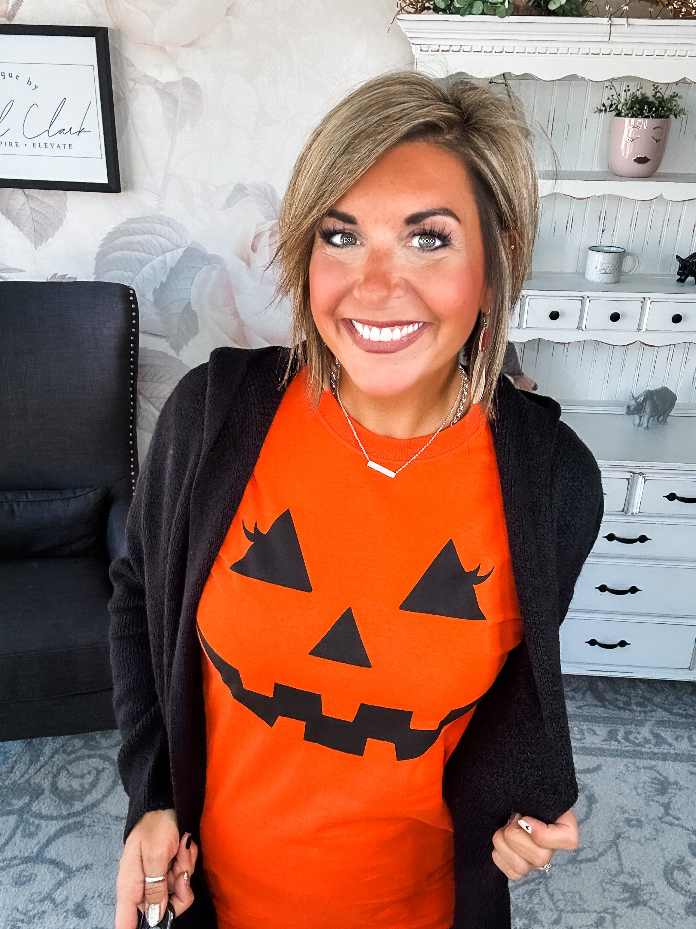 Pumpkin Face Graphic Tee