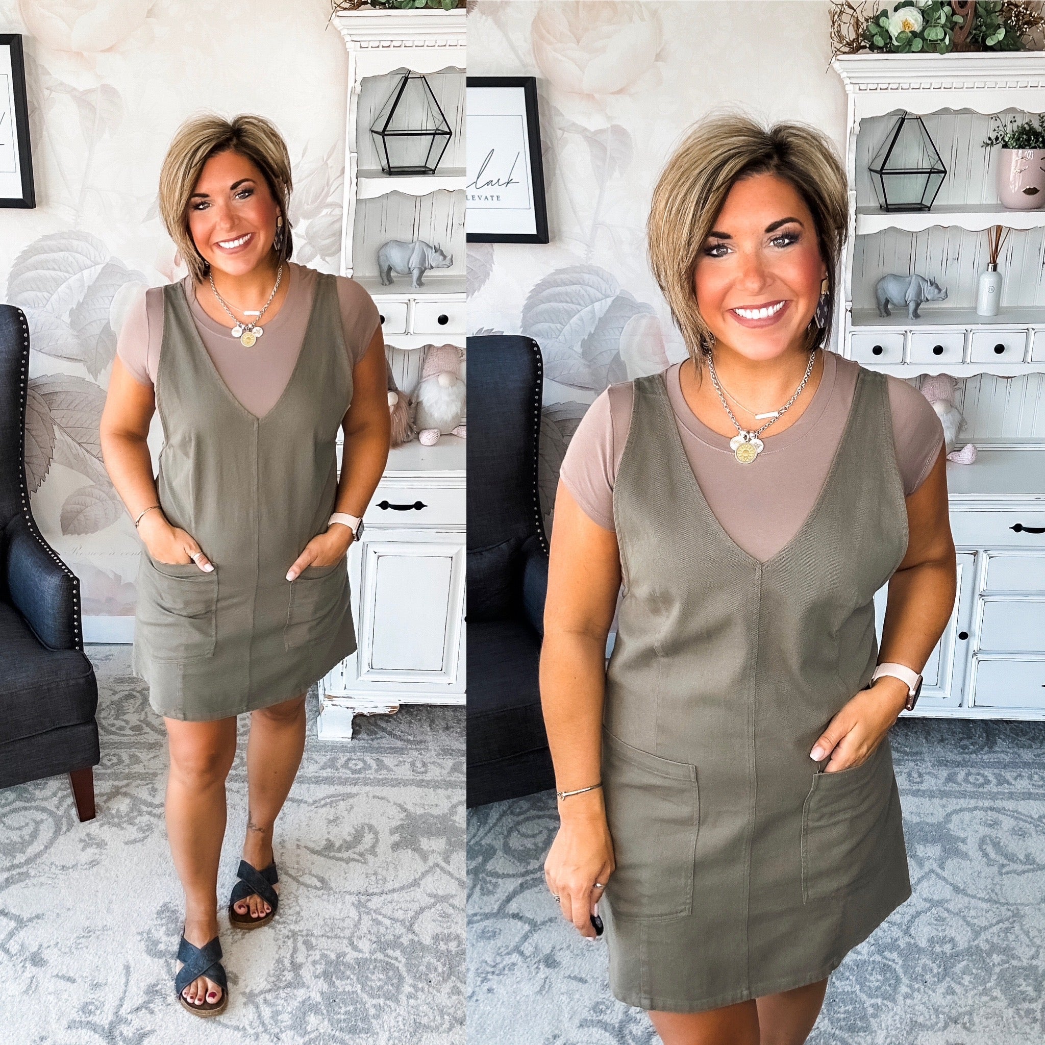 Hold My Head Up High Mini Dress