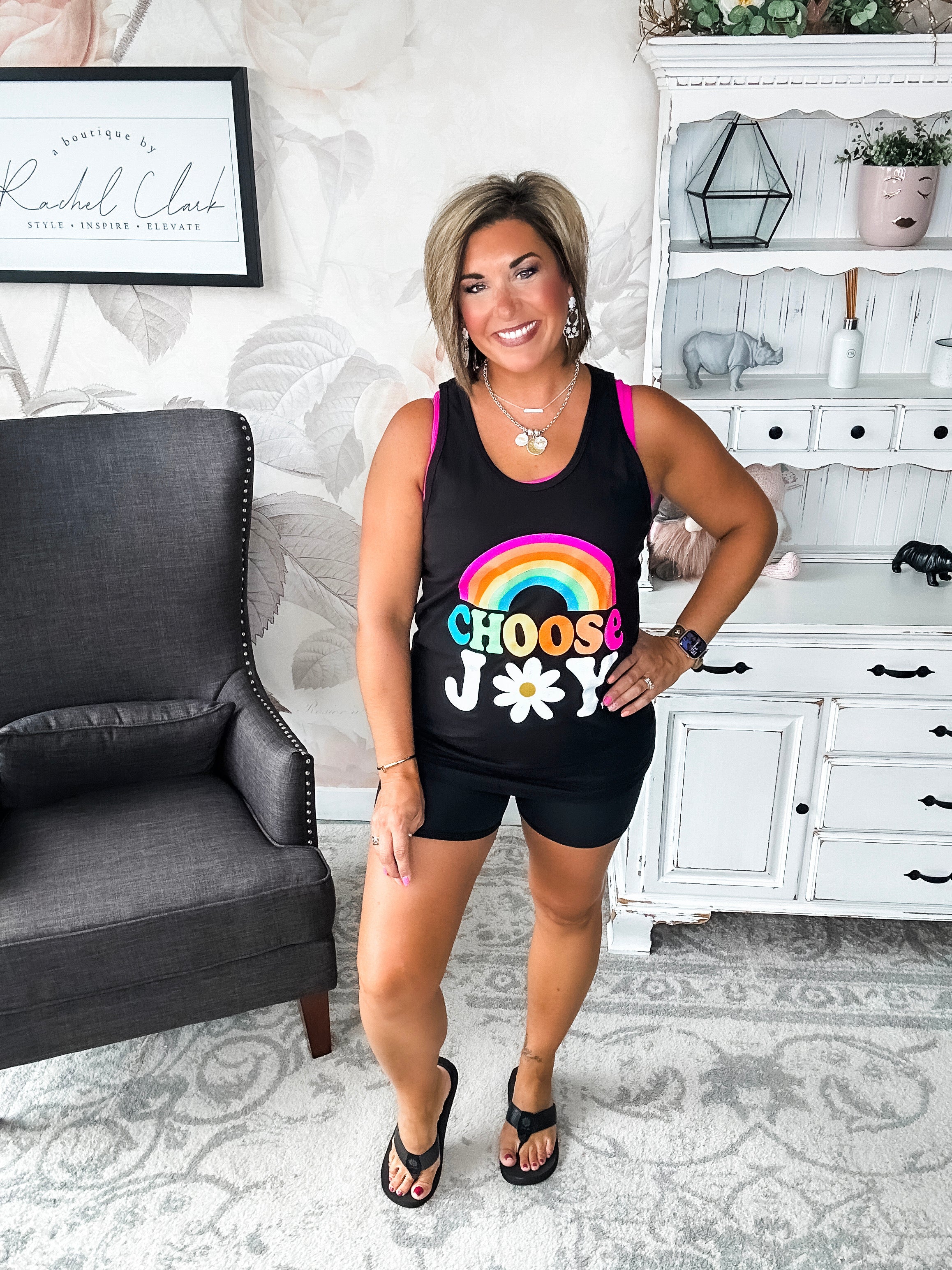 Choose Joy Graphic Tank