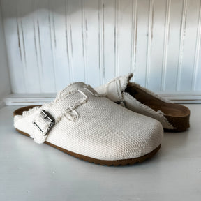 Basket Clog - Cream