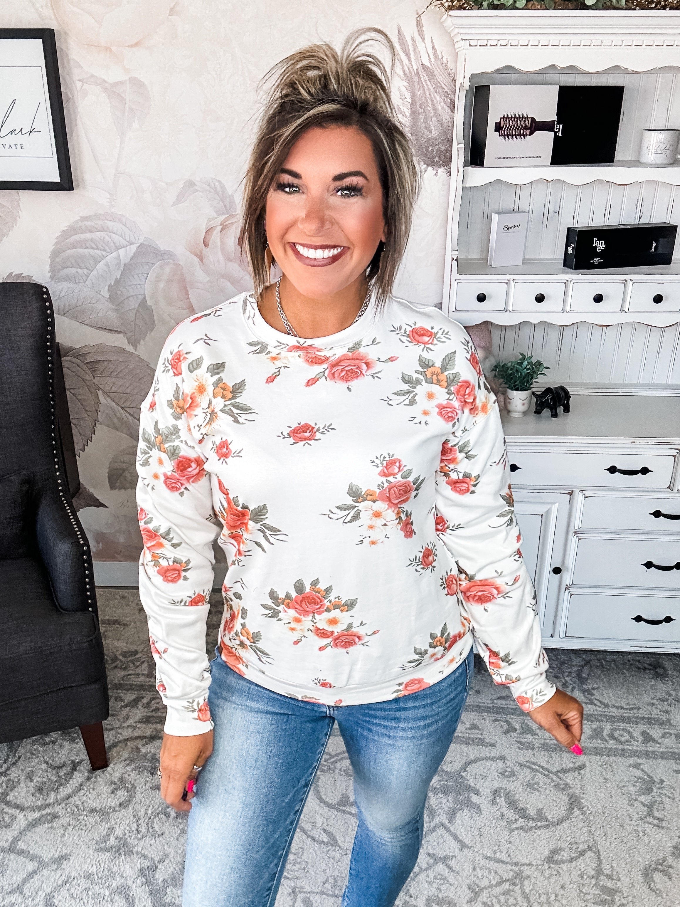 Ampersand Avenue University Pullover - Welcome Back