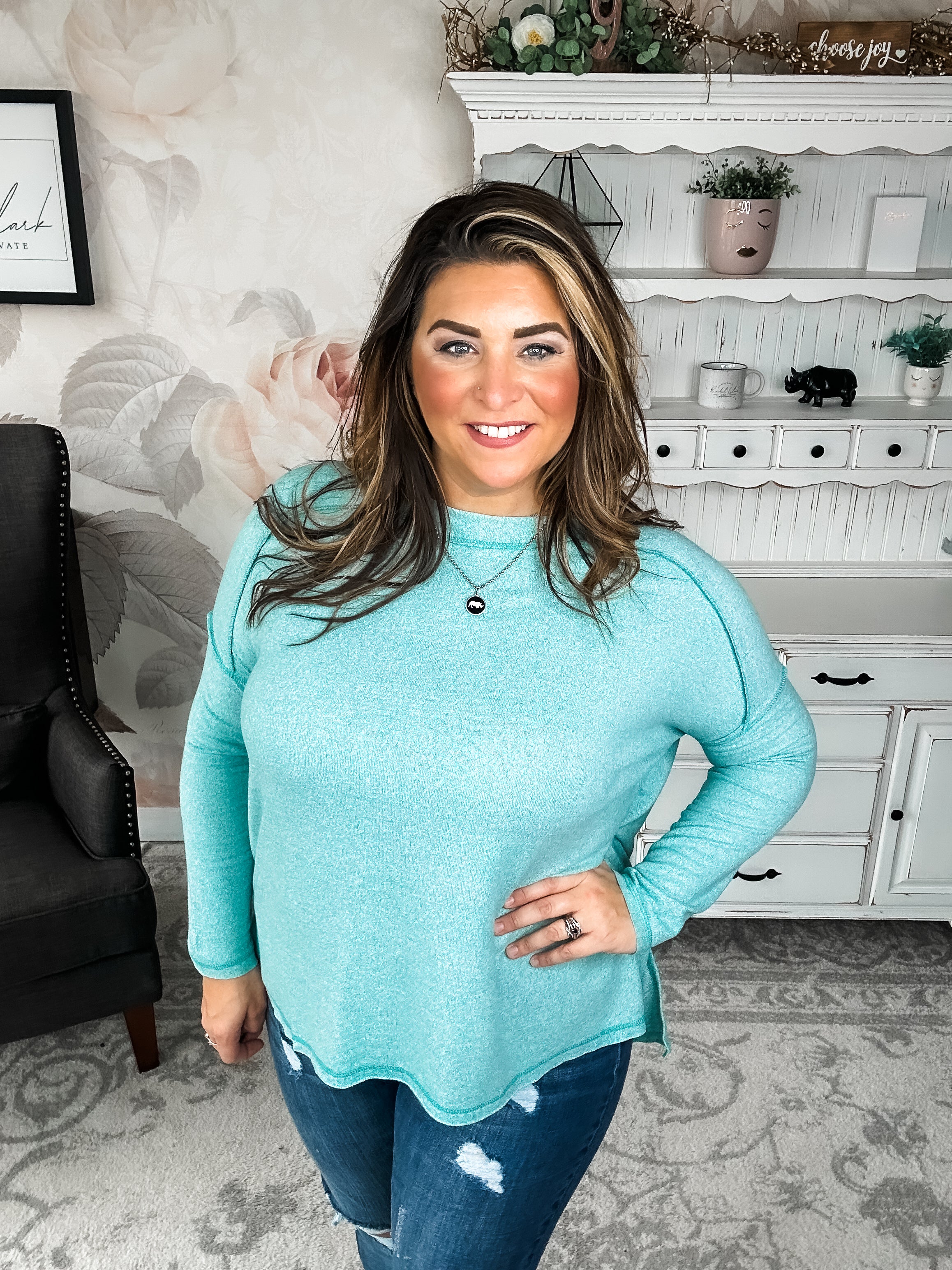 BLACK FRIDAY EXCLUSIVE - Midnight Mover Pullover - Aqua