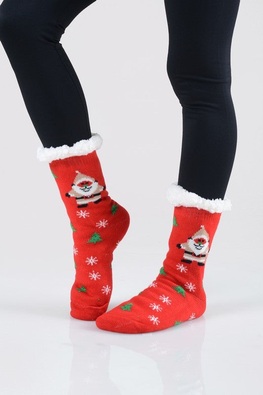 Sherpa Lined Slipper Socks (12 print options!)