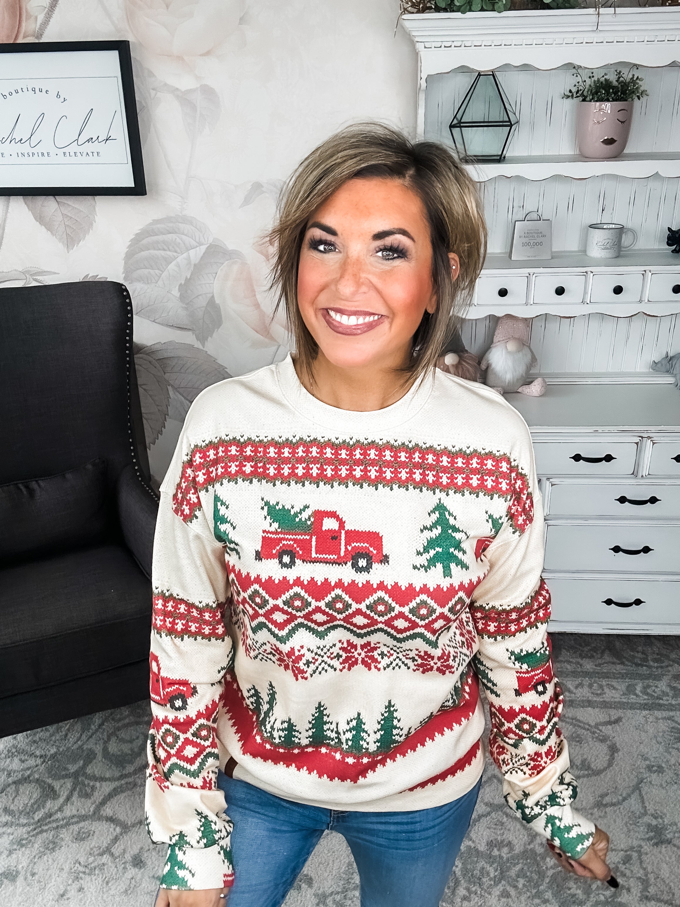 Ampersand Avenue University Pullover - Holiday Lane