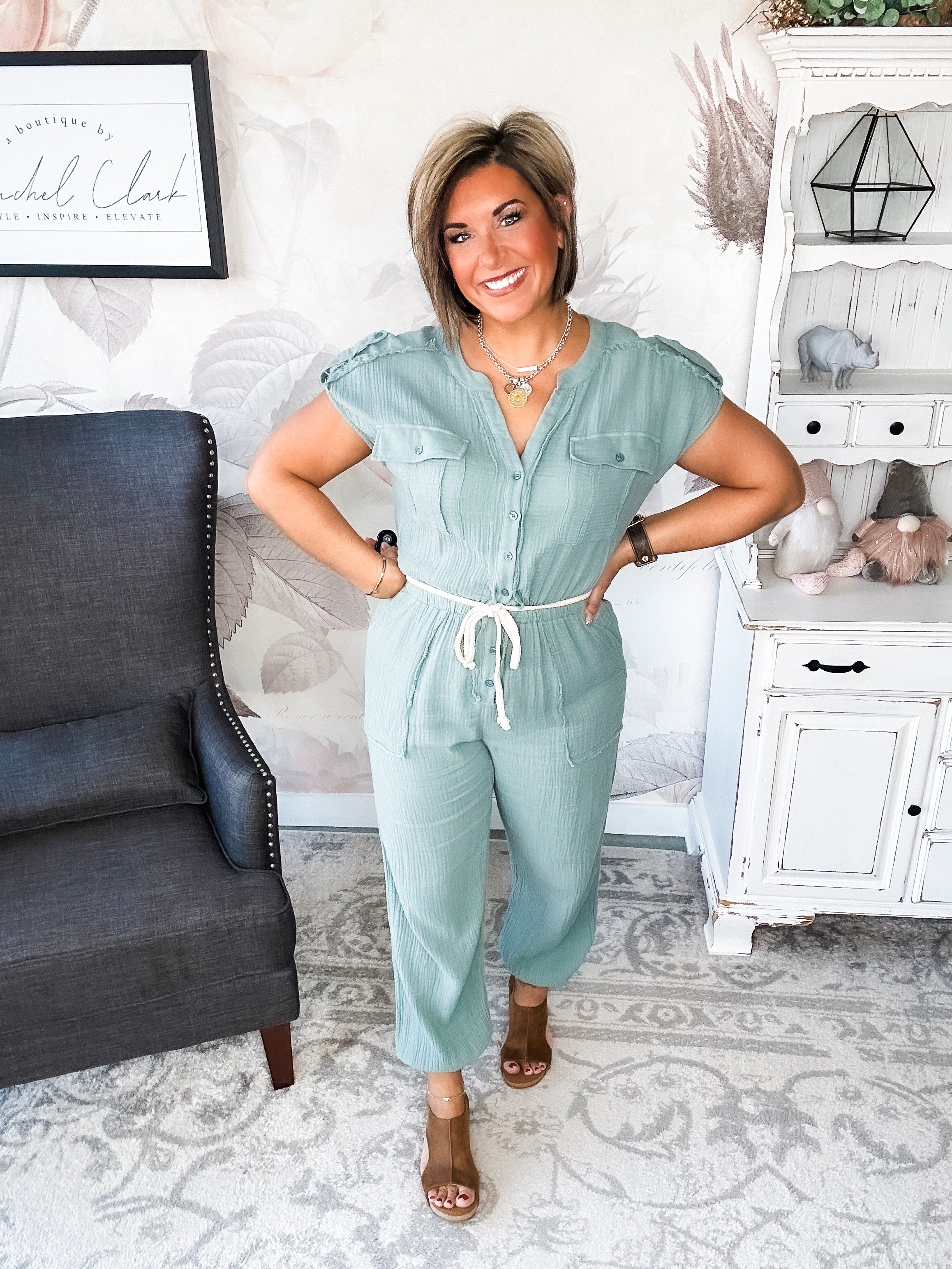 One More Time Utility Jumpsuit