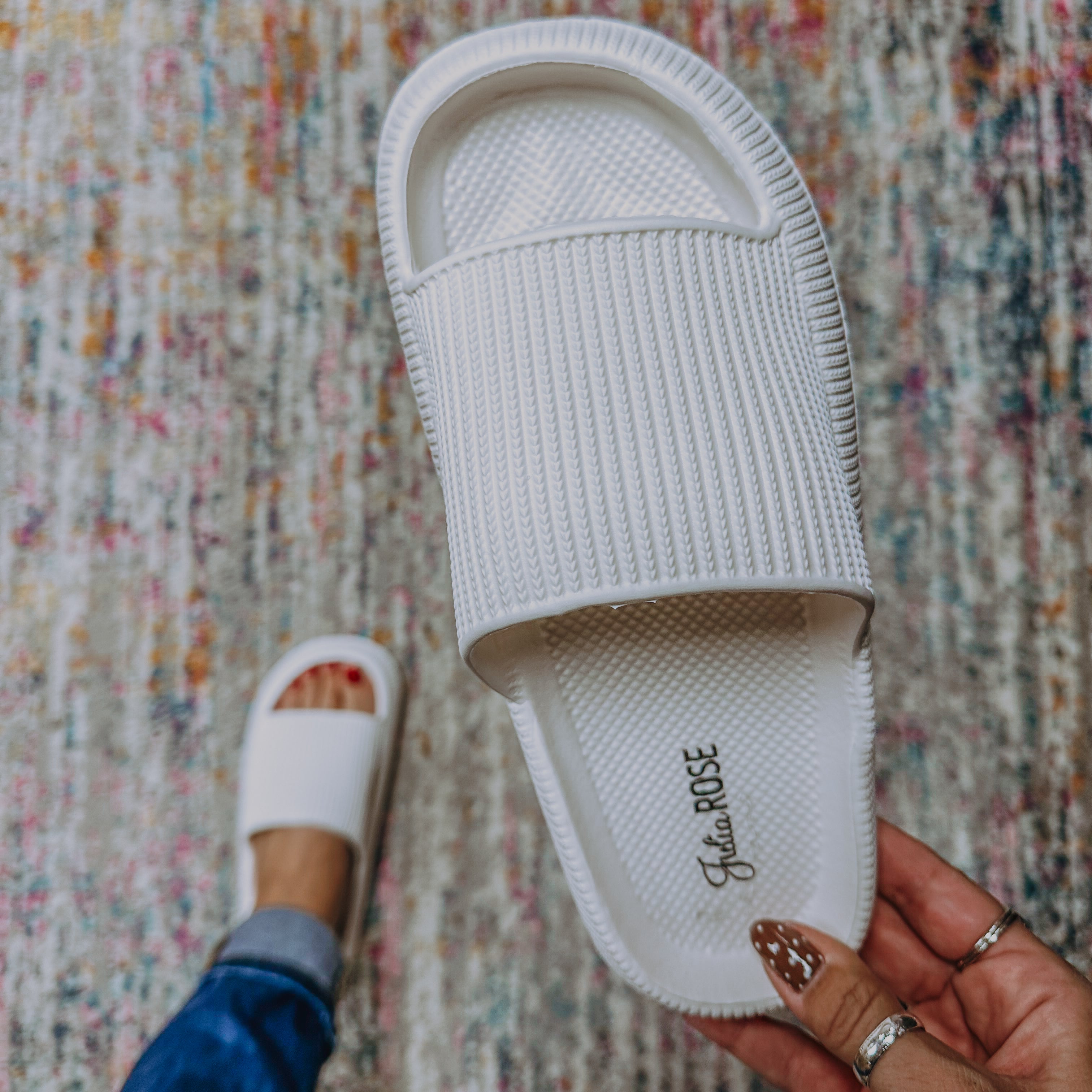 Casual Slide - White