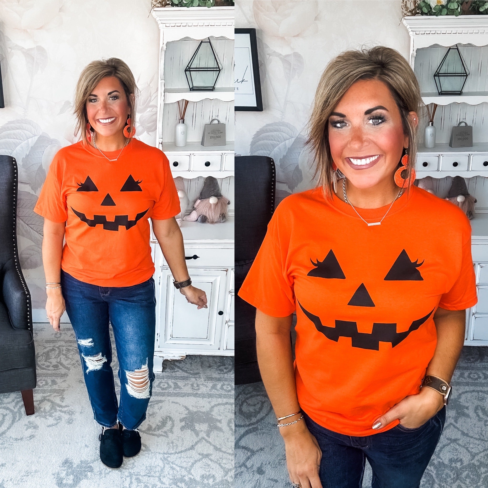 Pumpkin Face Graphic Tee