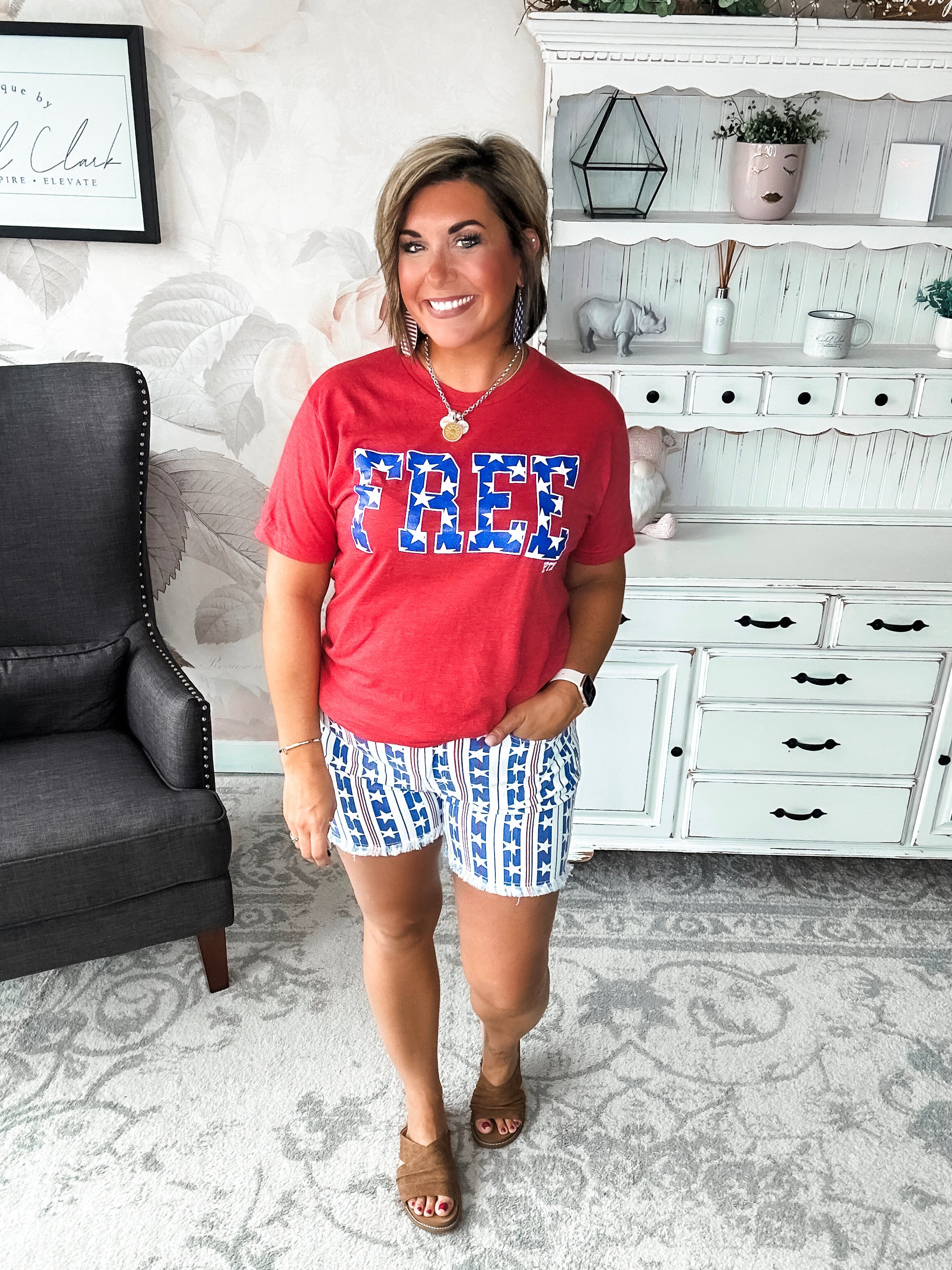Free Glitter Graphic Tee