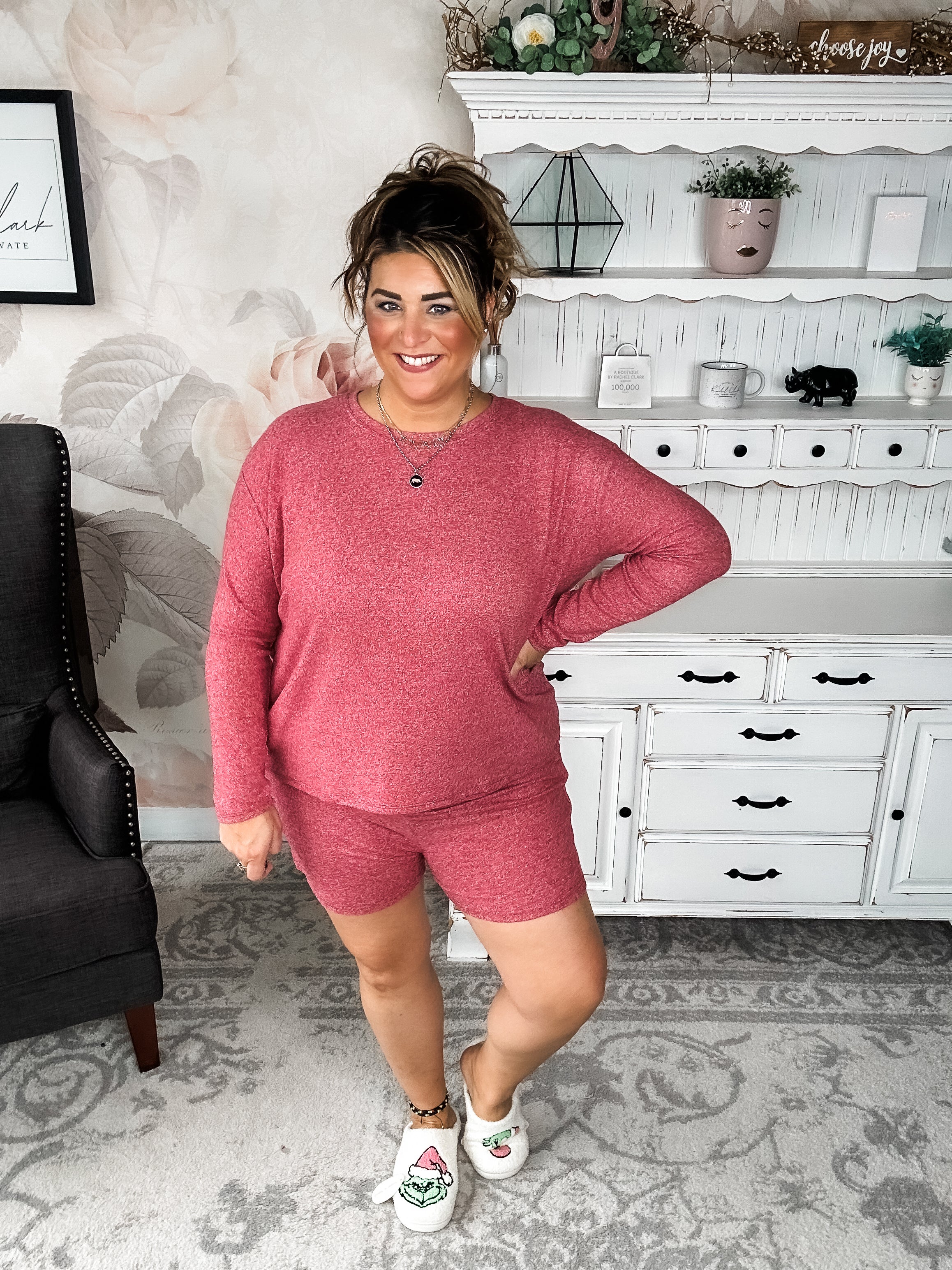 BLACK FRIDAY EXCLUSIVE - Twilight Traveler Lounge Set - Dark Red