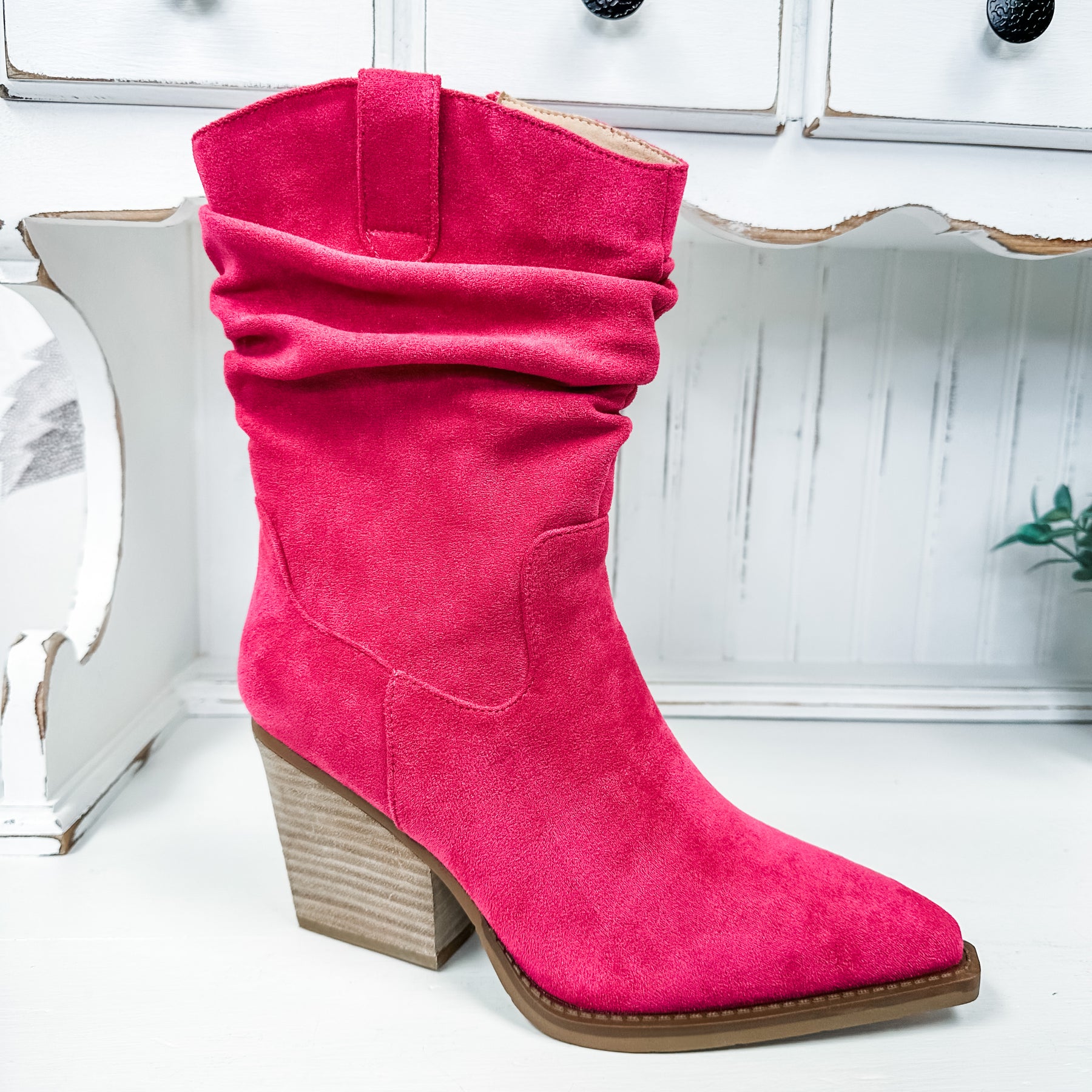 Morocco Slouch Boot - Pink