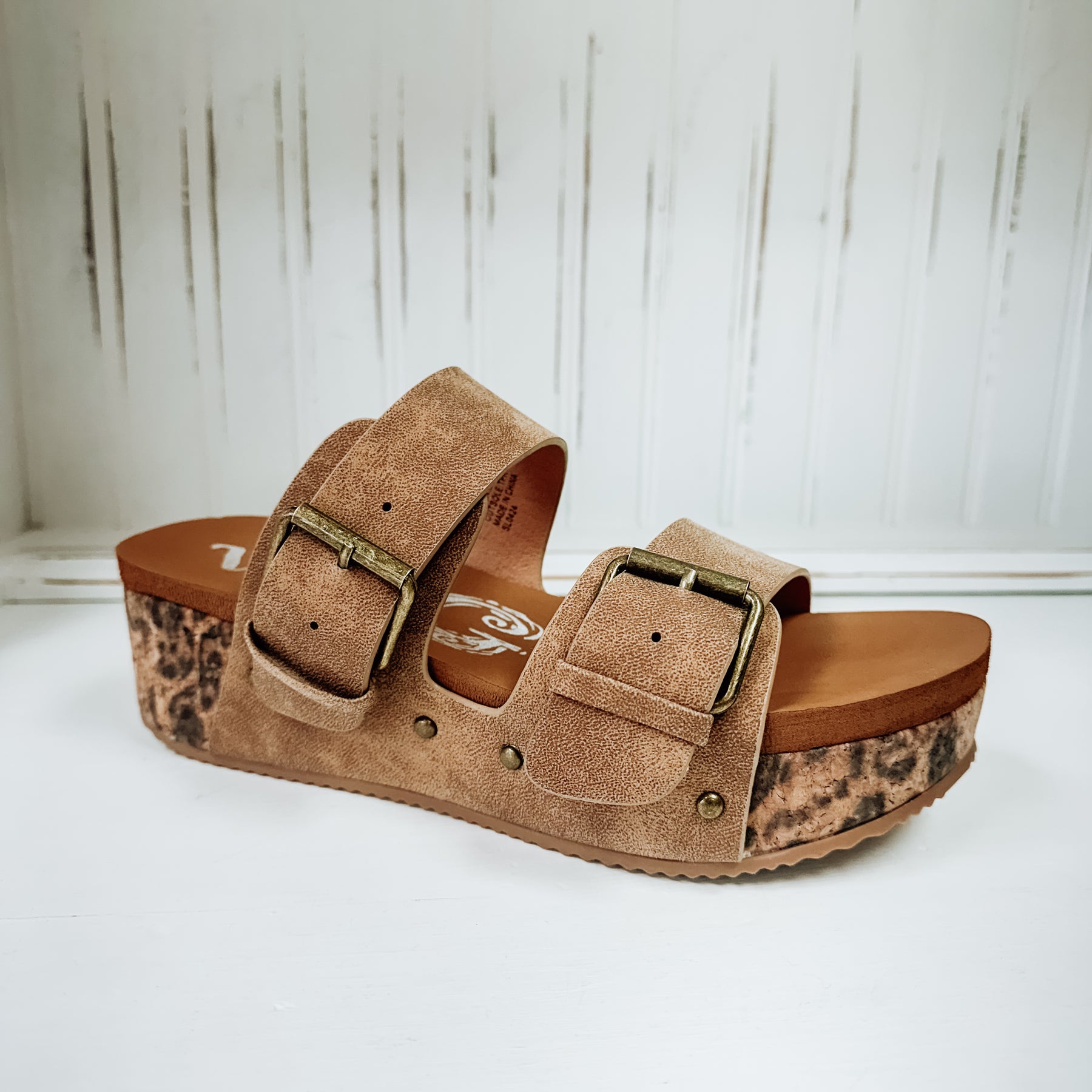 Charlotte Platform Sandal - Tan