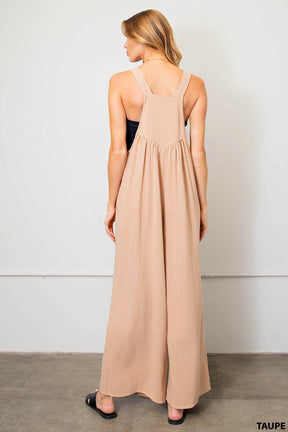 Now or Never Jumpsuit - Taupe