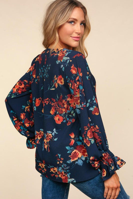 Don't Think You Know Blouse - Navy