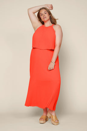 Not Without You Dress - Neon Orange