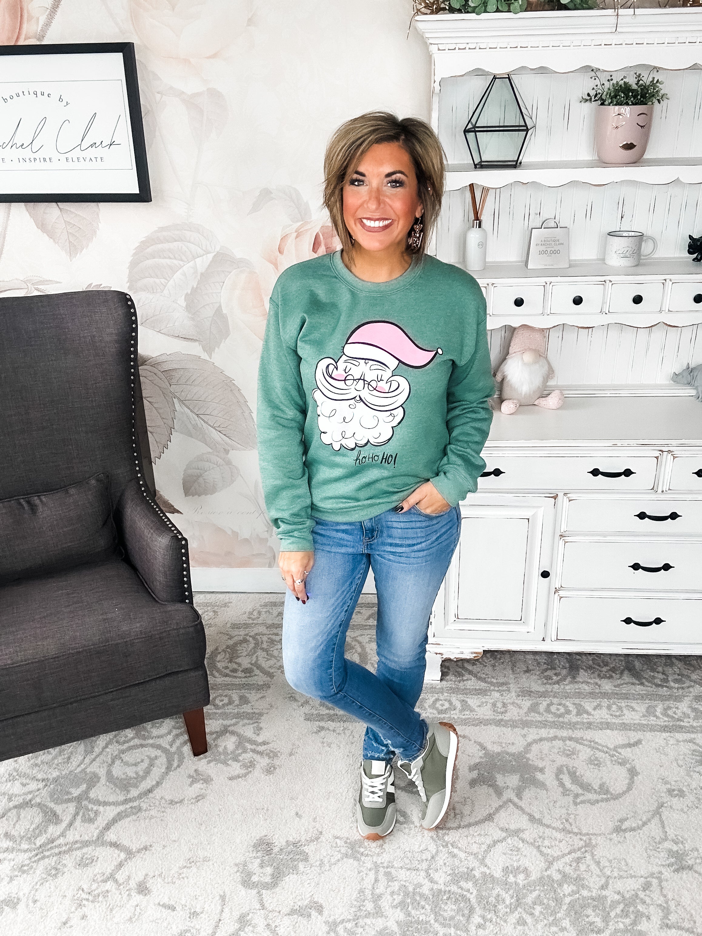 Vintage Santa Graphic Sweatshirt