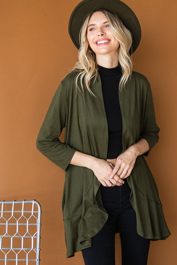 Bad Breakup Cardigan - Olive