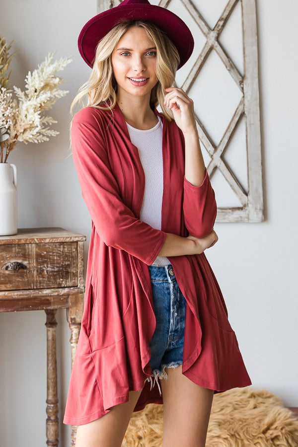 Bad Breakup Cardigan - Mauve