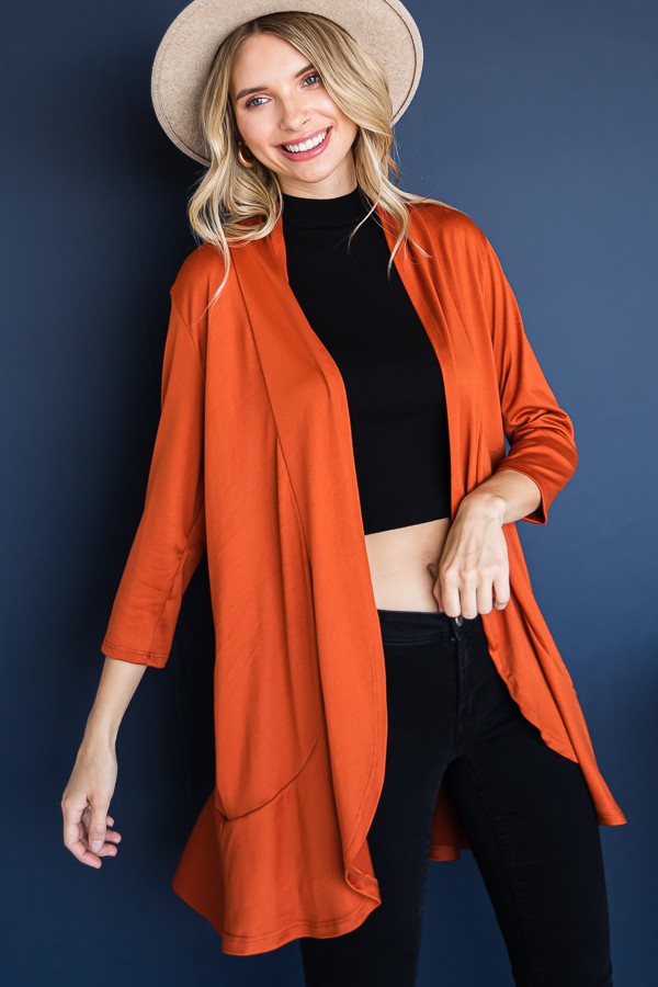 Bad Breakup Cardigan - Rust