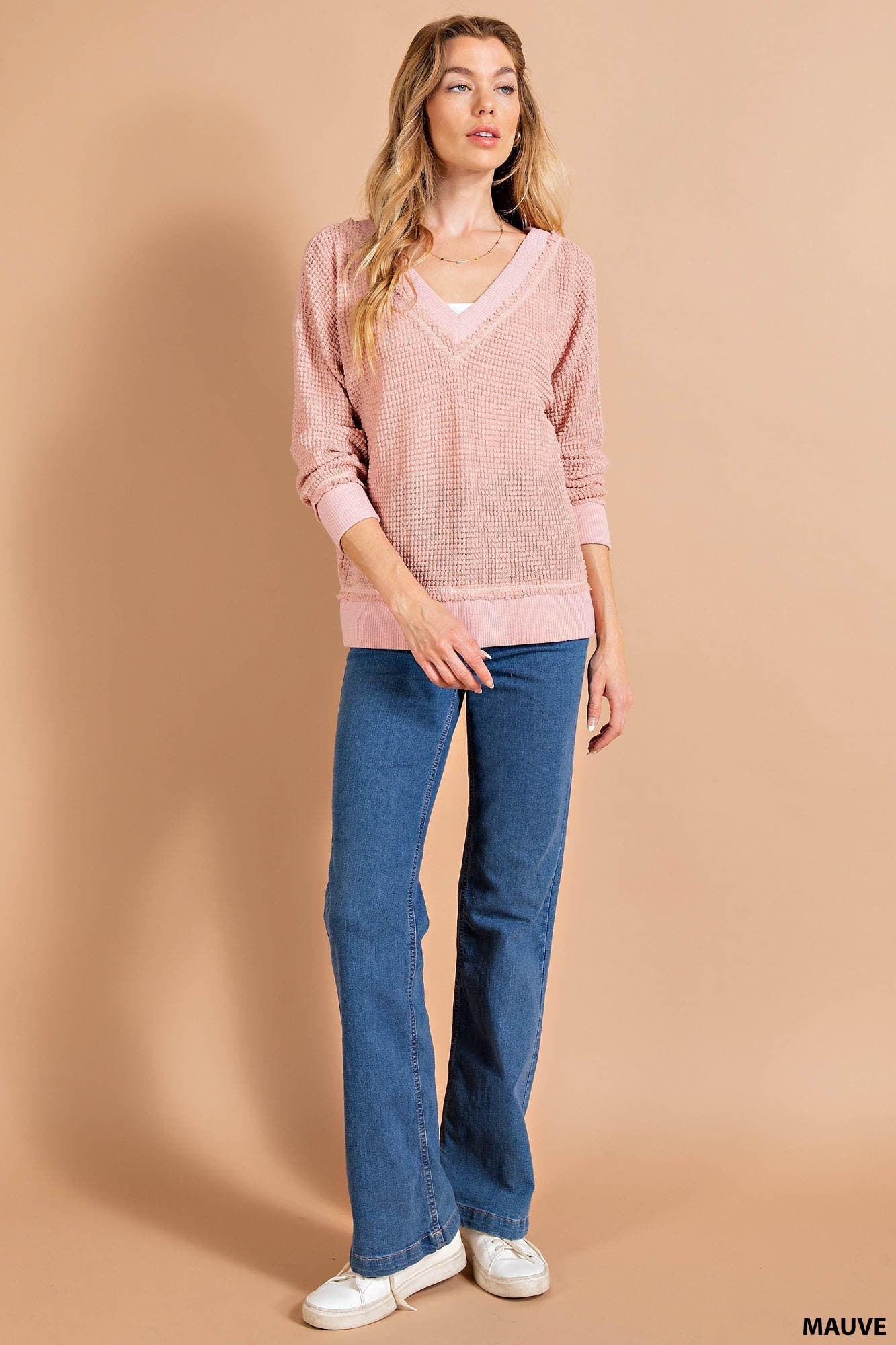 Forever Yours Waffle Knit Top