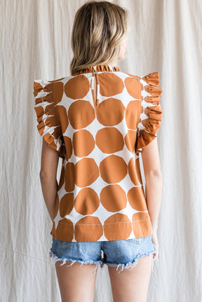 Out the Door Blouse - Toffee